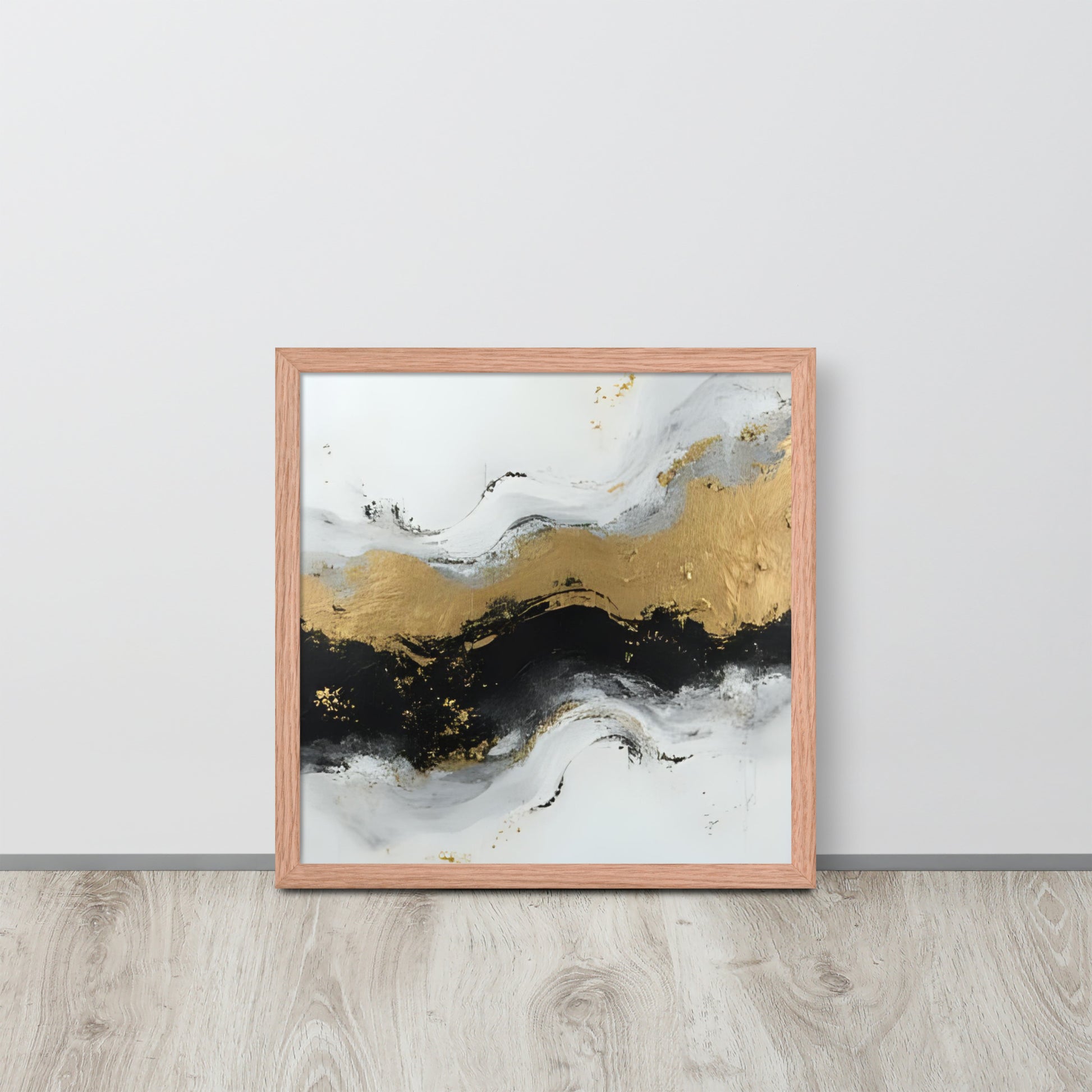 ABSTRACT OCEAN Framed poster - AI Generated - ASHRILEYPRINTS