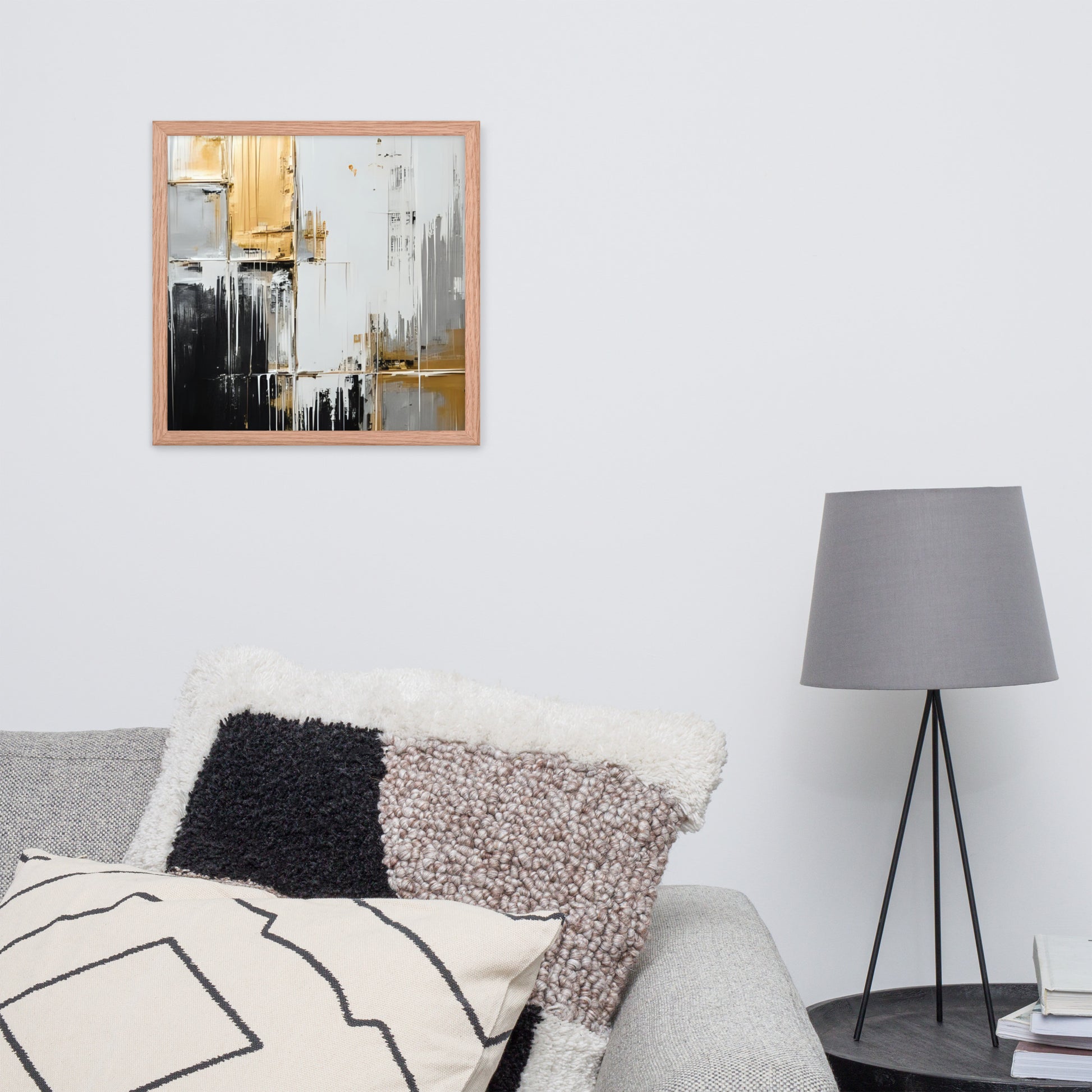 ABSTRACT PAINT Framed poster - AI Generated - ASHRILEYPRINTS
