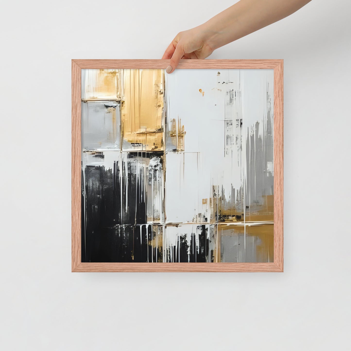 ABSTRACT PAINT Framed poster - AI Generated - ASHRILEYPRINTS