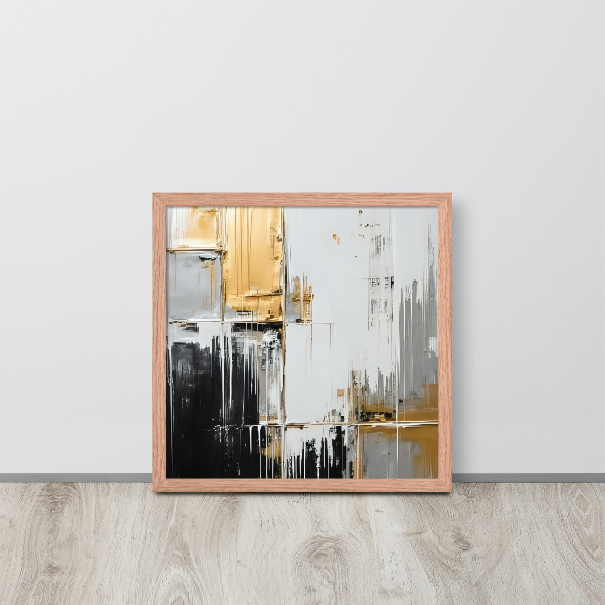 ABSTRACT PAINT Framed poster - AI Generated - ASHRILEYPRINTS
