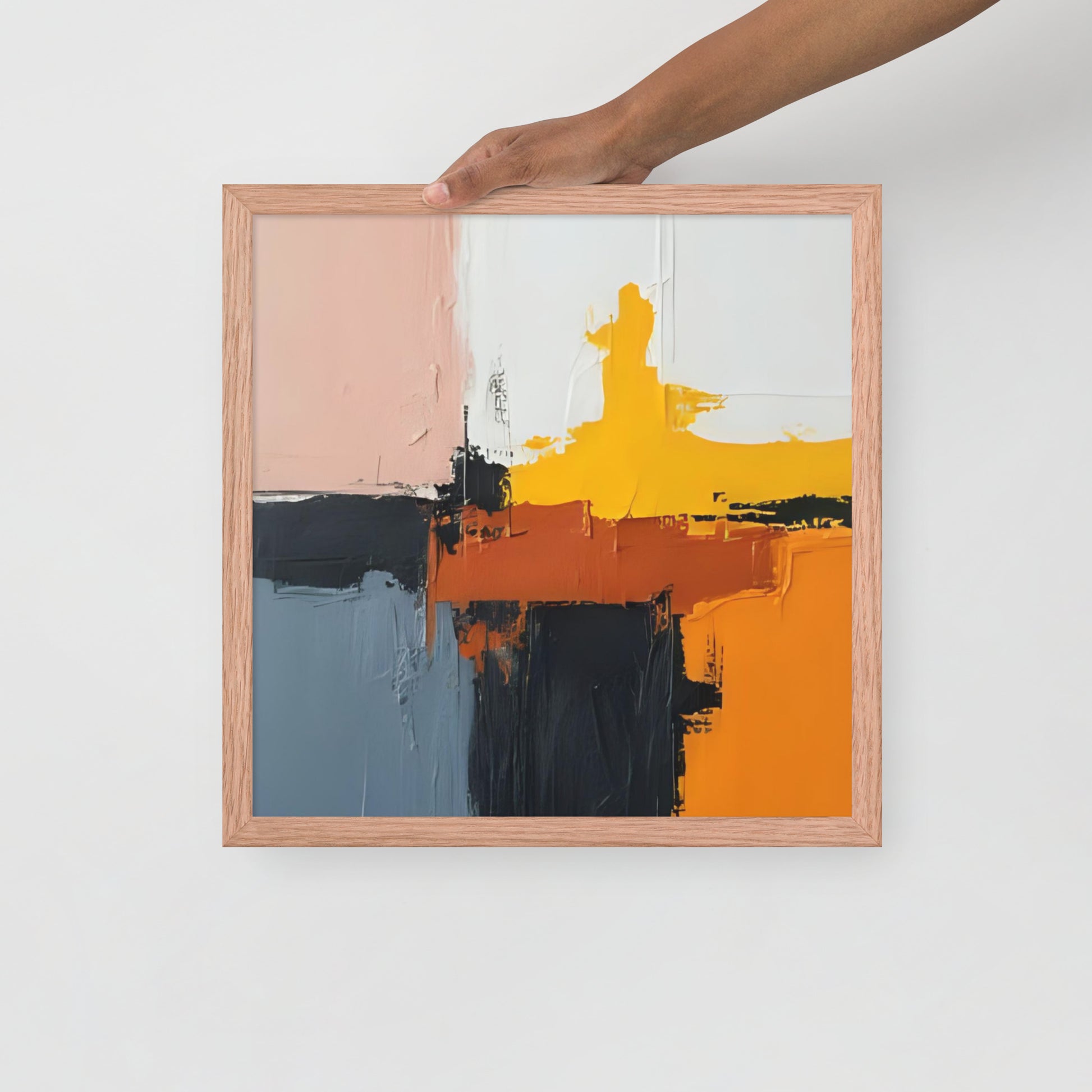 ABSTRACT PAINT Framed poster - AI Generated - ASHRILEYPRINTS