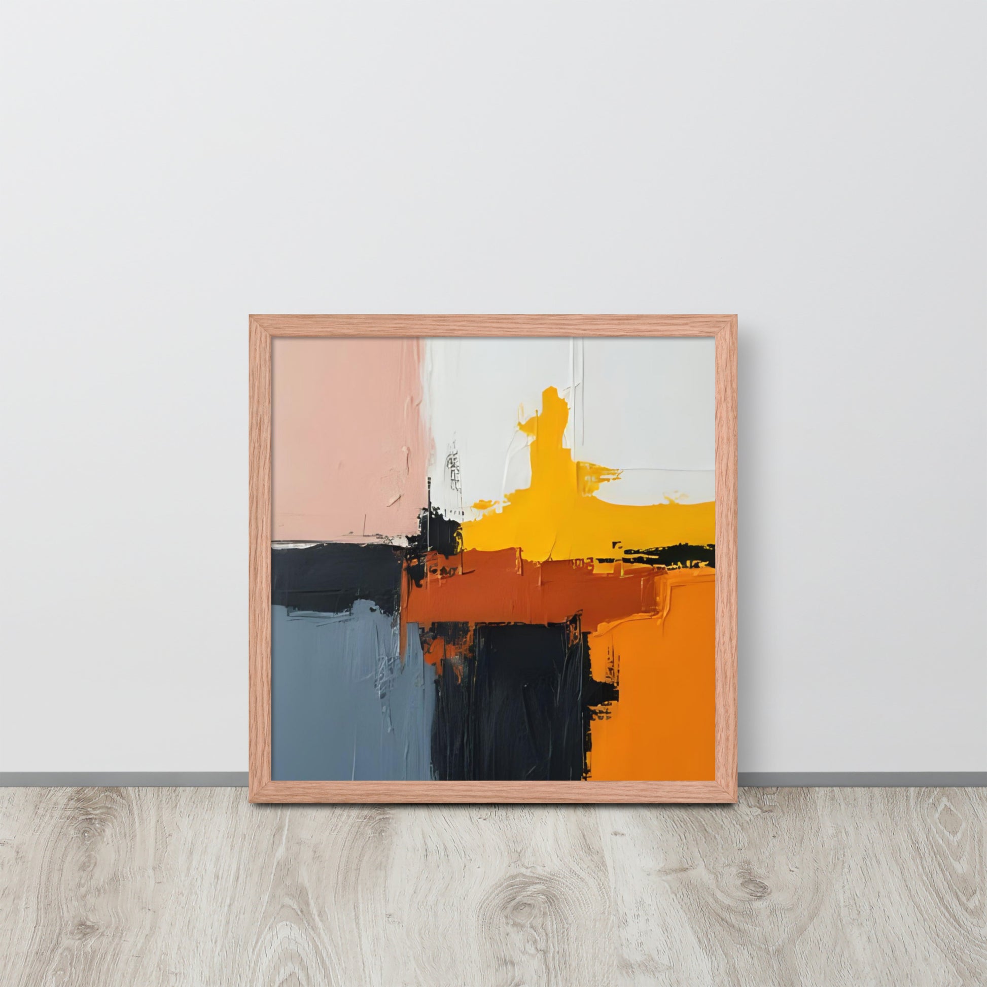 ABSTRACT PAINT Framed poster - AI Generated - ASHRILEYPRINTS