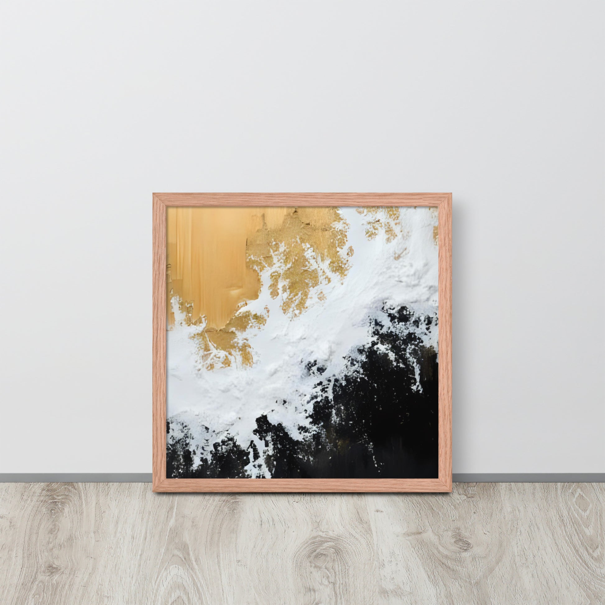 ABSTRACT WAVES Framed poster - AI Generated - ASHRILEYPRINTS