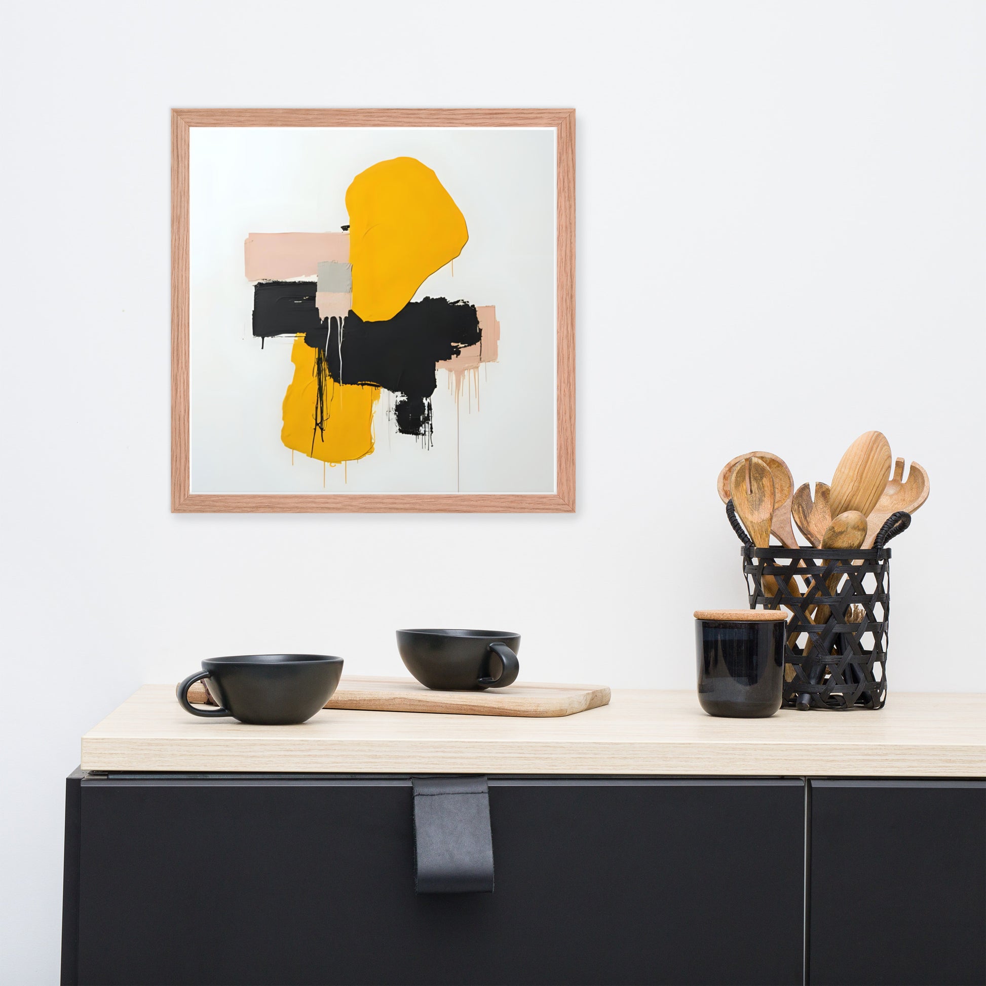 ABSTRACT SHAPES Framed poster - ASHRILEYPRINTS