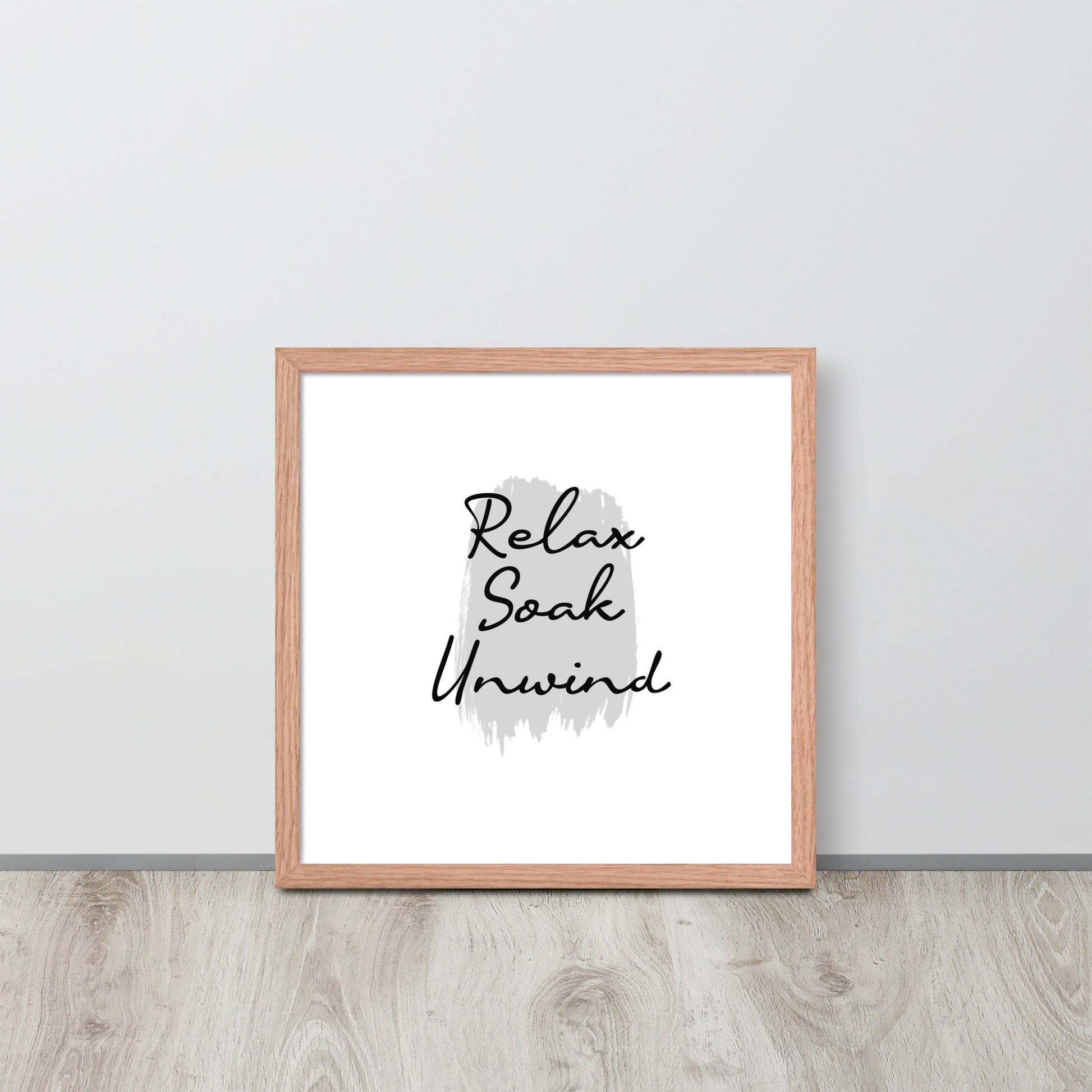 RELAX SOAK UNWIND Framed poster - ASHRILEYPRINTS
