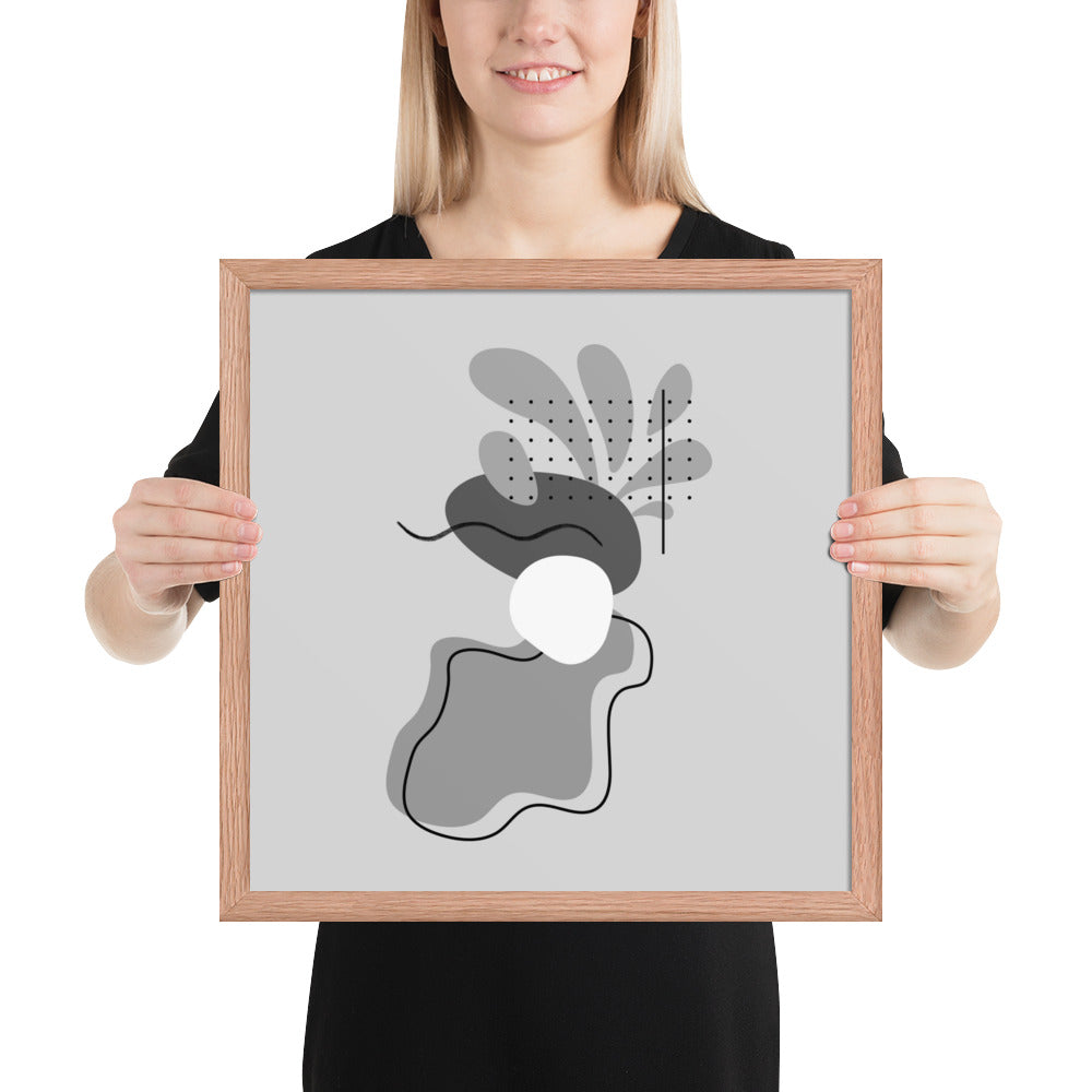 ABSTRACT SHAPES Framed poster - ASHRILEYPRINTS