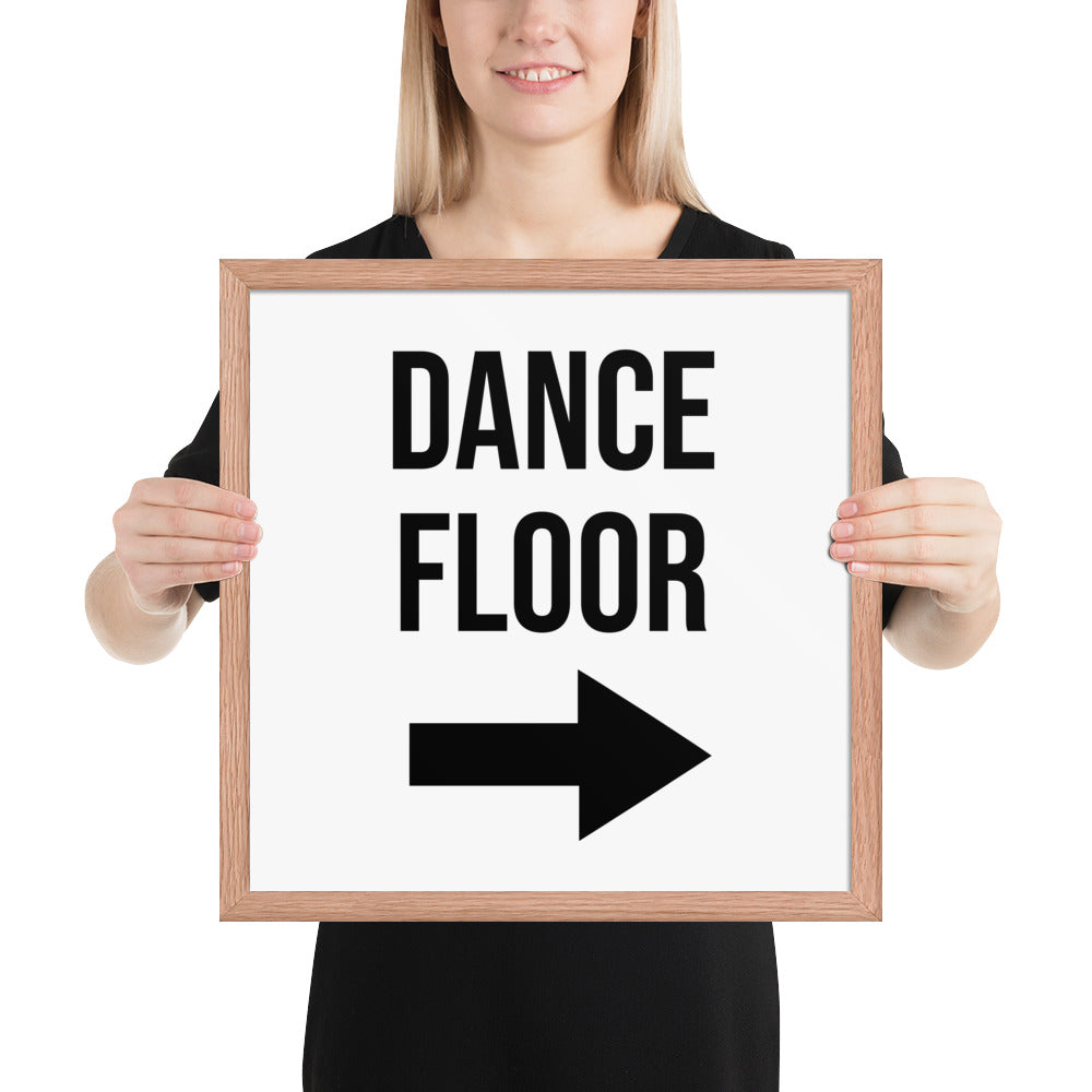 DANCE FLOOR Framed poster - ASHRILEYPRINTS