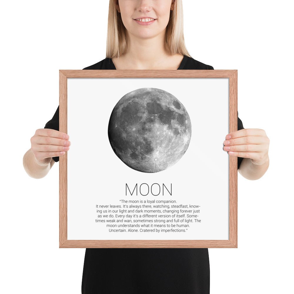 MOON Framed poster - ASHRILEYPRINTS