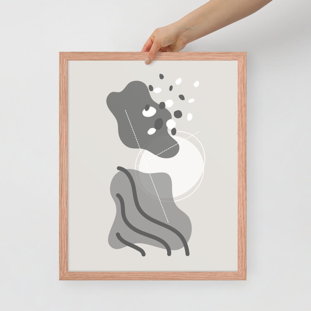 ABSTRACT SHAPES Framed poster - ASHRILEYPRINTS
