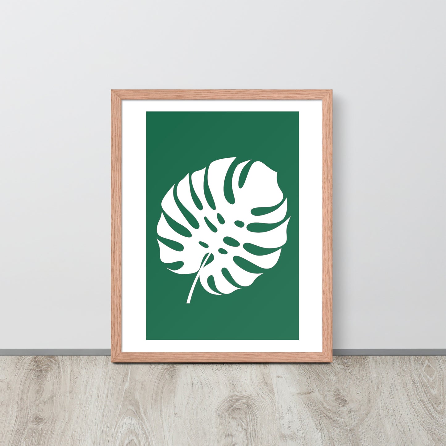 TROPICAL MONSTERA LEAF Framed poster - ASHRILEYPRINTS