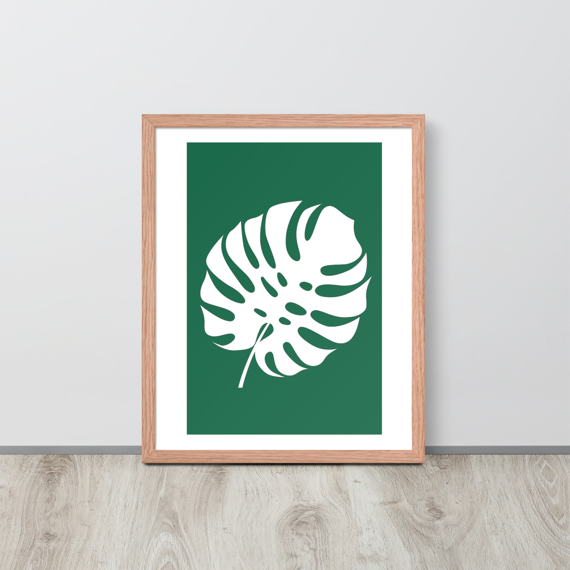 TROPICAL MONSTERA LEAF Framed poster - ASHRILEYPRINTS