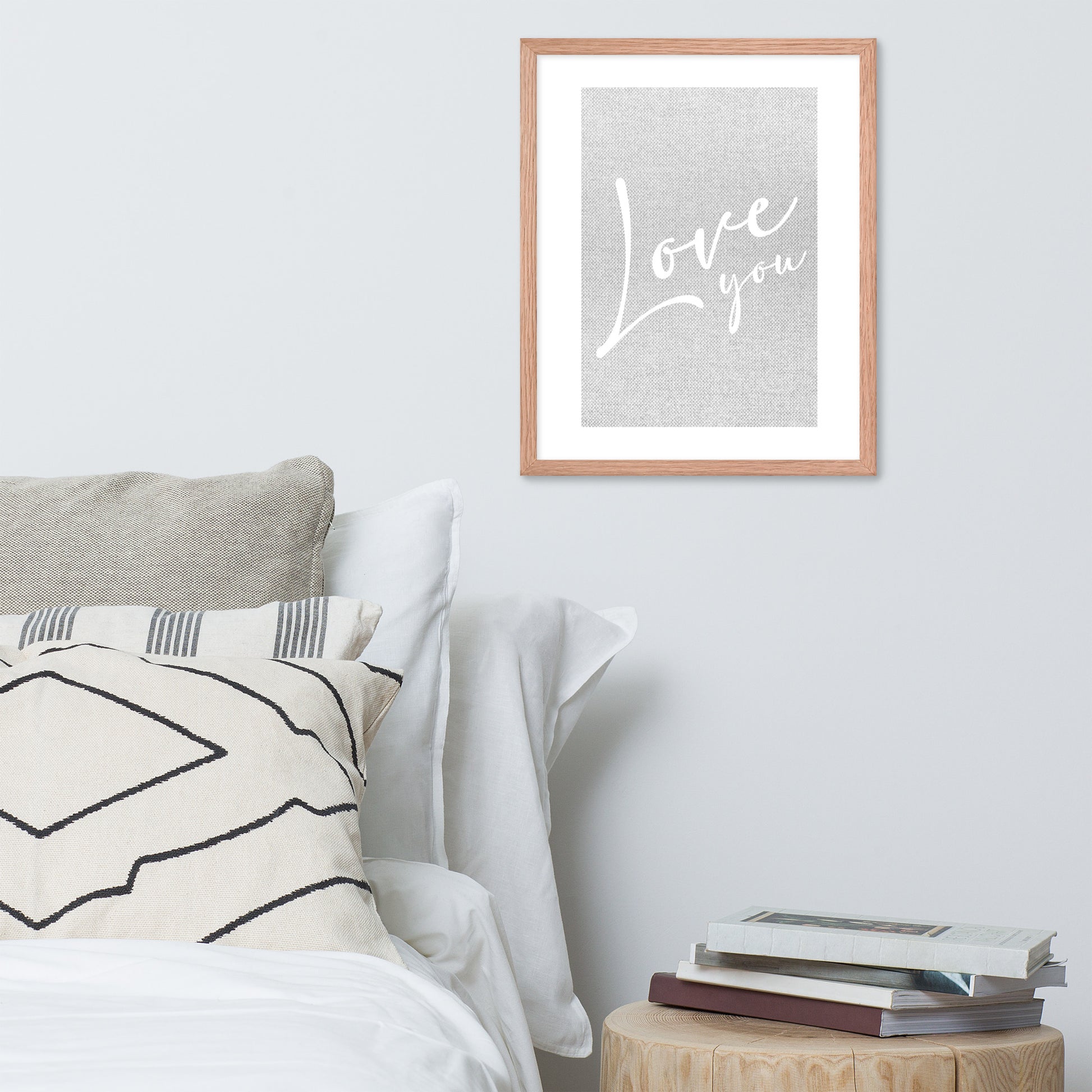 LOVE YOU Framed poster - ASHRILEYPRINTS