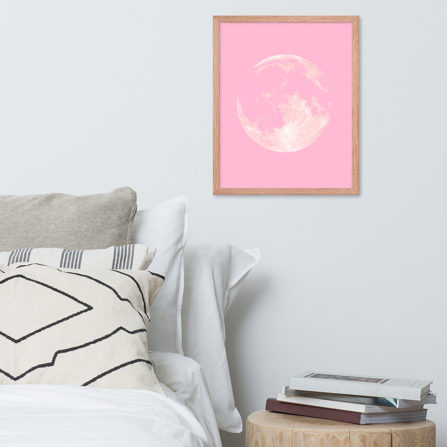 PINK MOON Framed poster - ASHRILEYPRINTS