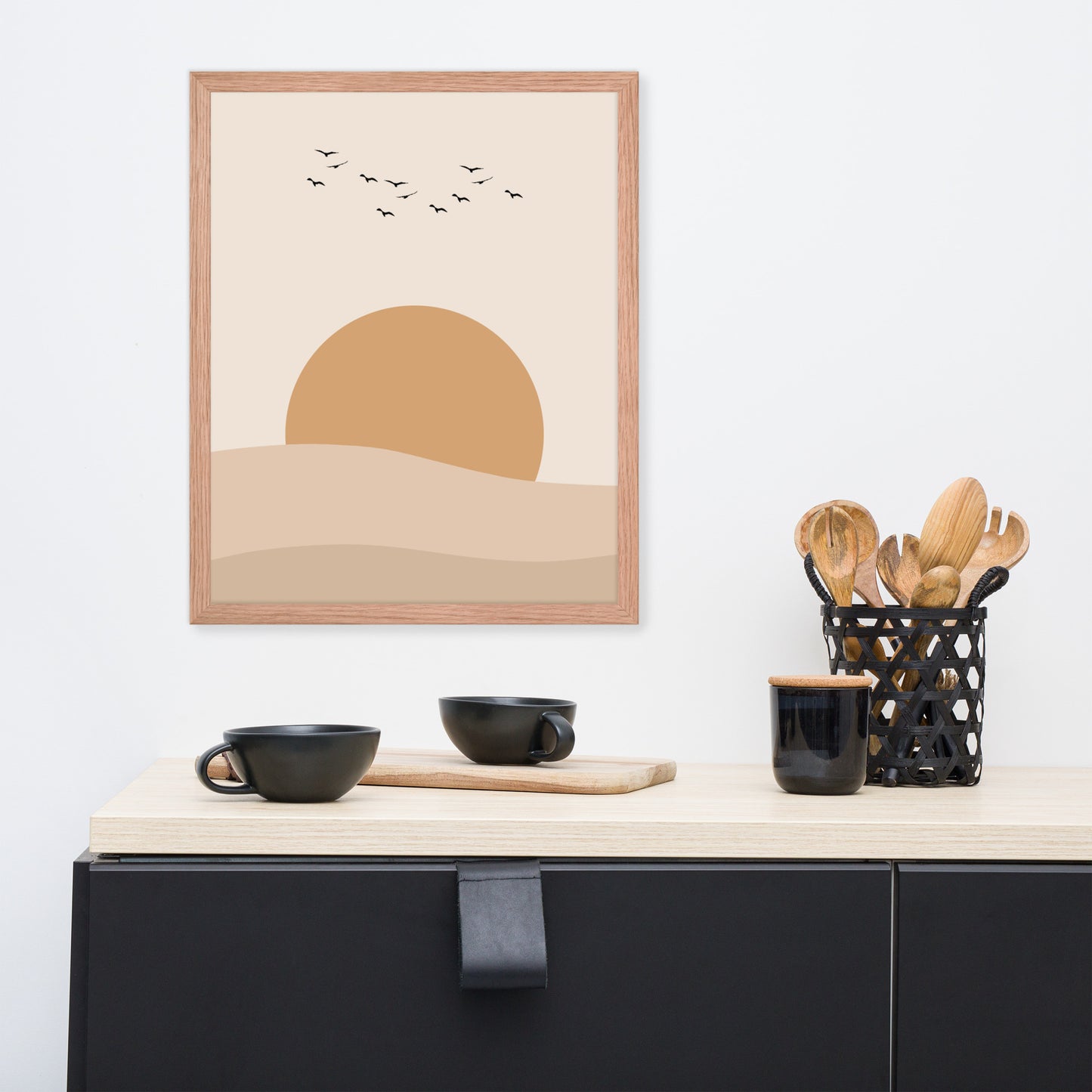 DESERT SUNSET Framed poster