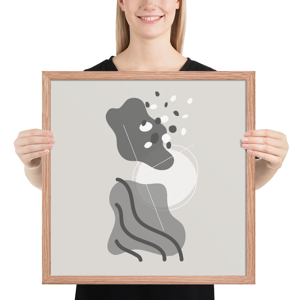 ABSTRACT SHAPES Framed poster - ASHRILEYPRINTS