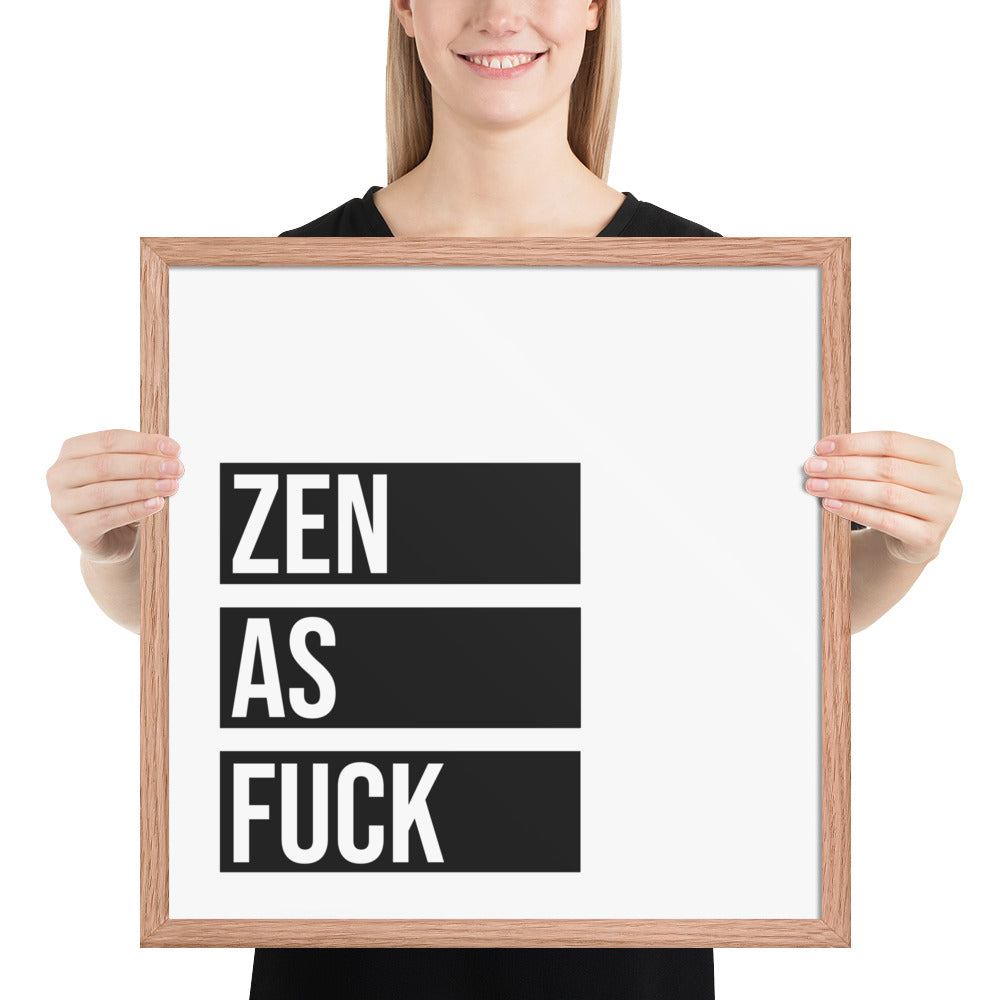 ZEN AS Framed poster - ASHRILEYPRINTS