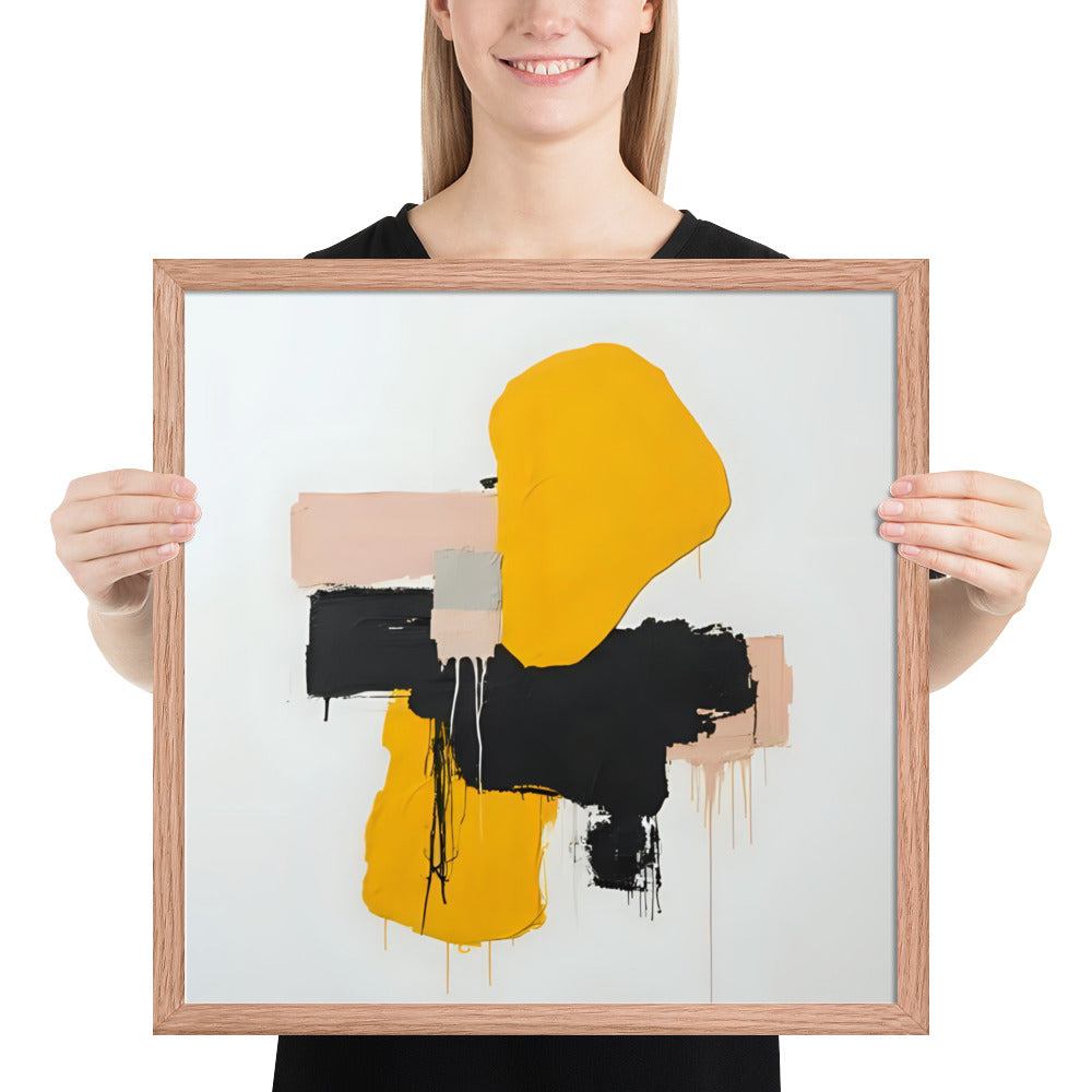 ABSTRACT SHAPES Framed poster - ASHRILEYPRINTS