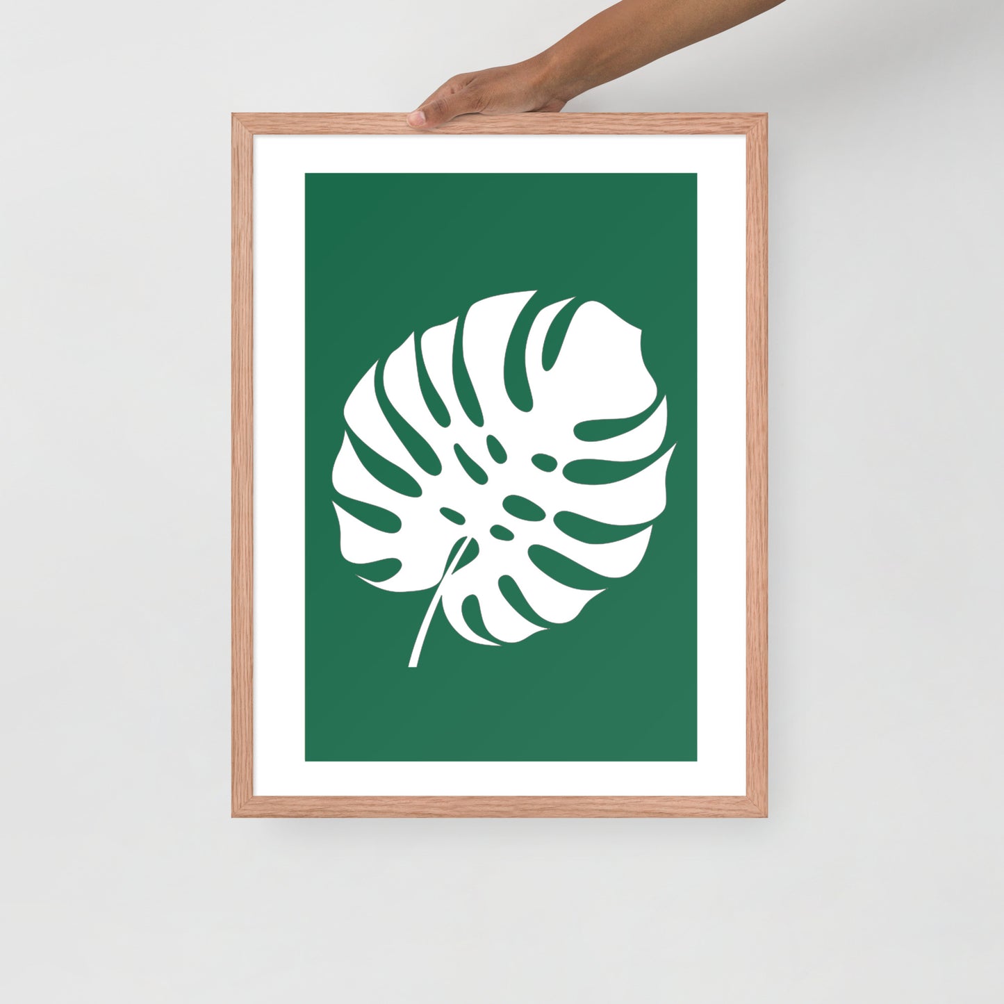 TROPICAL MONSTERA LEAF Framed poster - ASHRILEYPRINTS