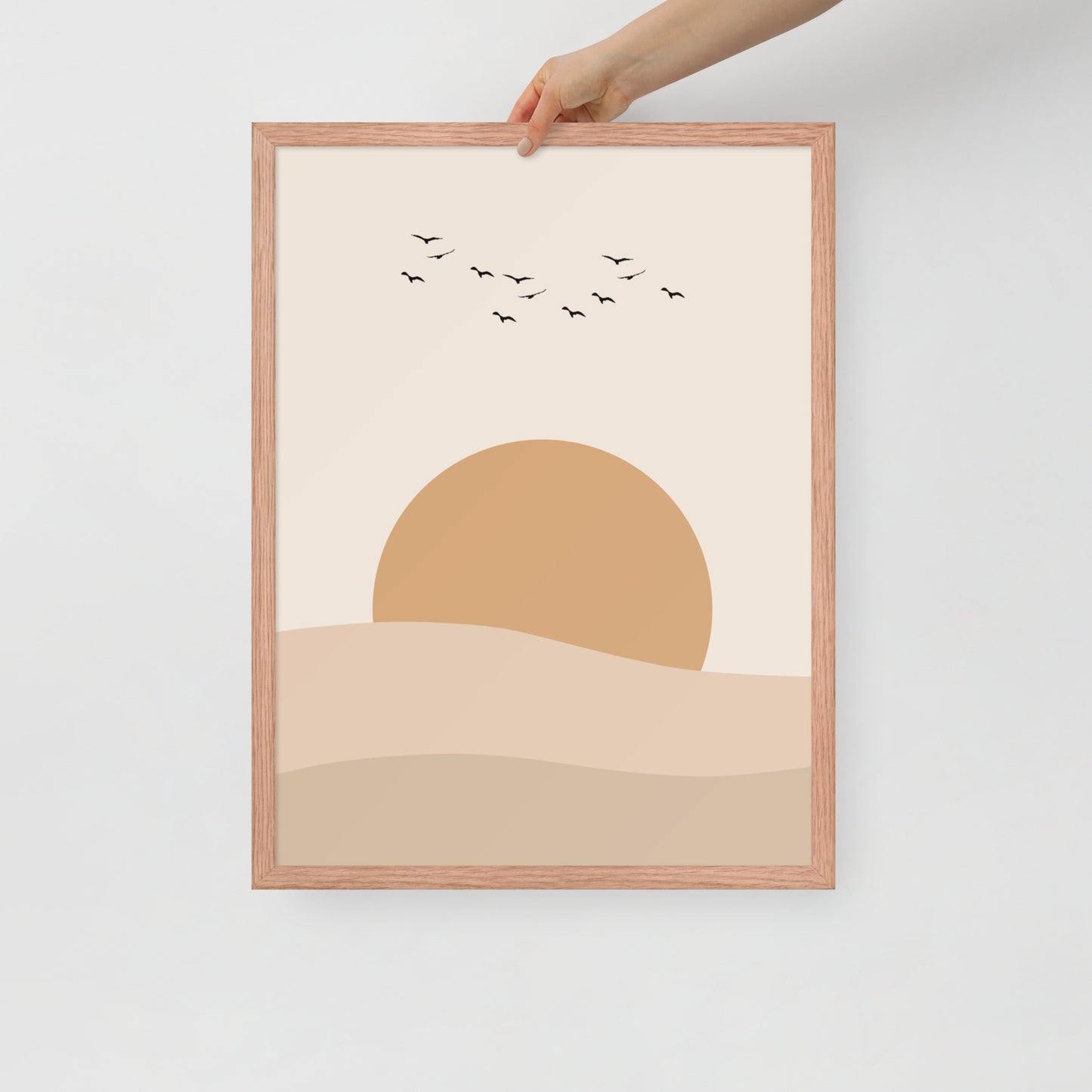 DESERT SUNSET Framed poster