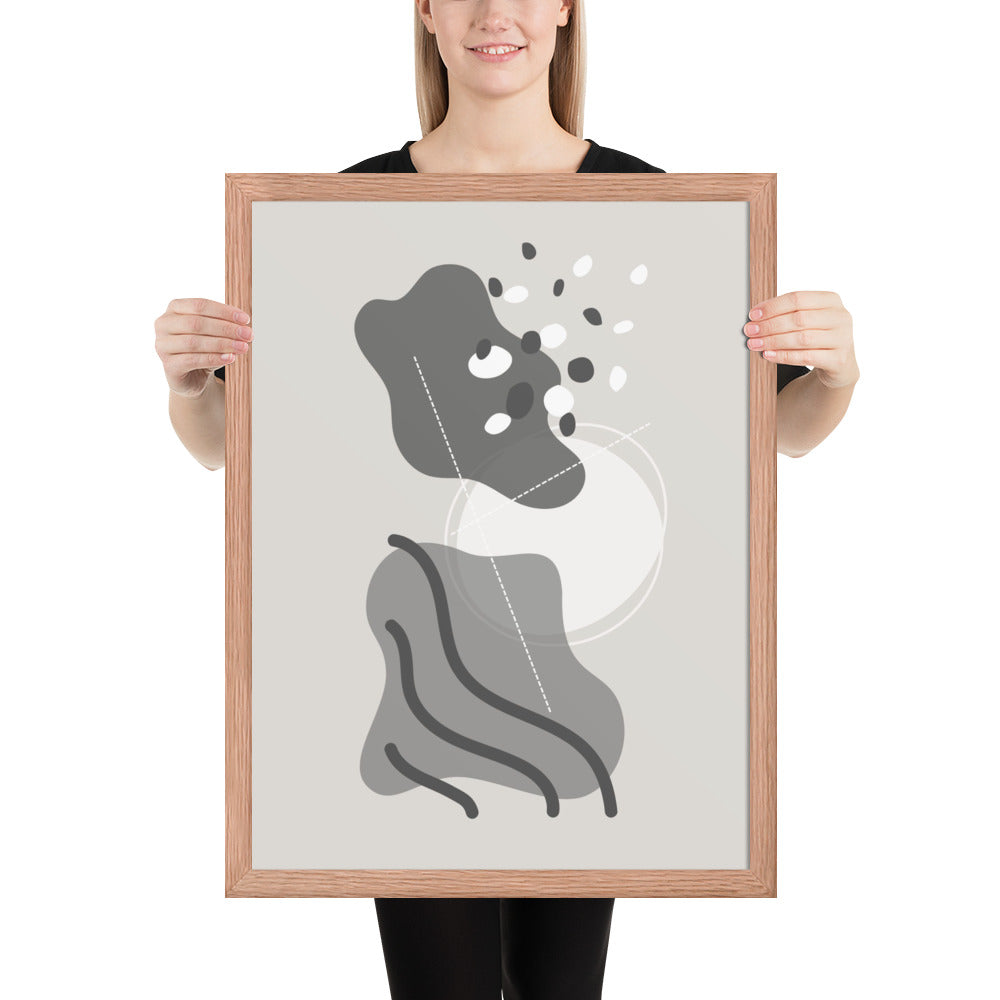 ABSTRACT SHAPES Framed poster - ASHRILEYPRINTS