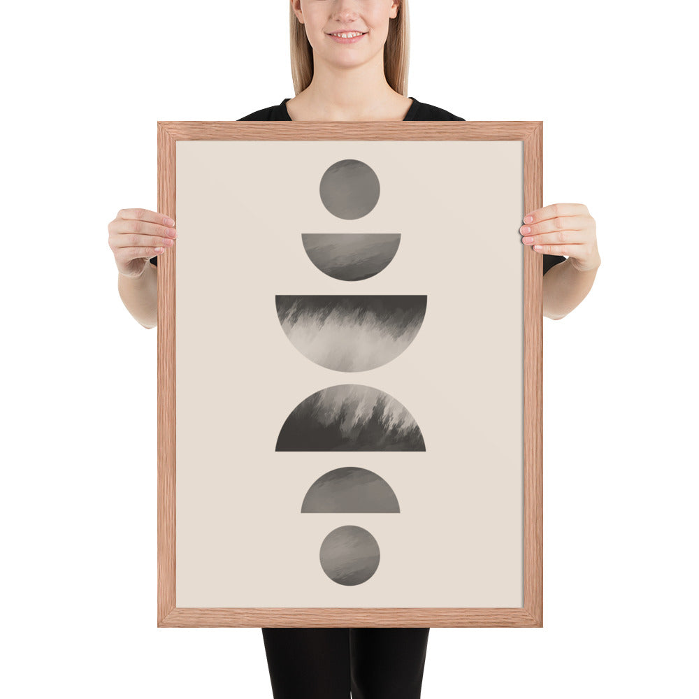 ABSTRACT CIRCLES Framed poster - ASHRILEYPRINTS