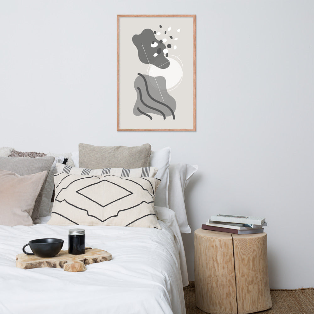 ABSTRACT SHAPES Framed poster - ASHRILEYPRINTS