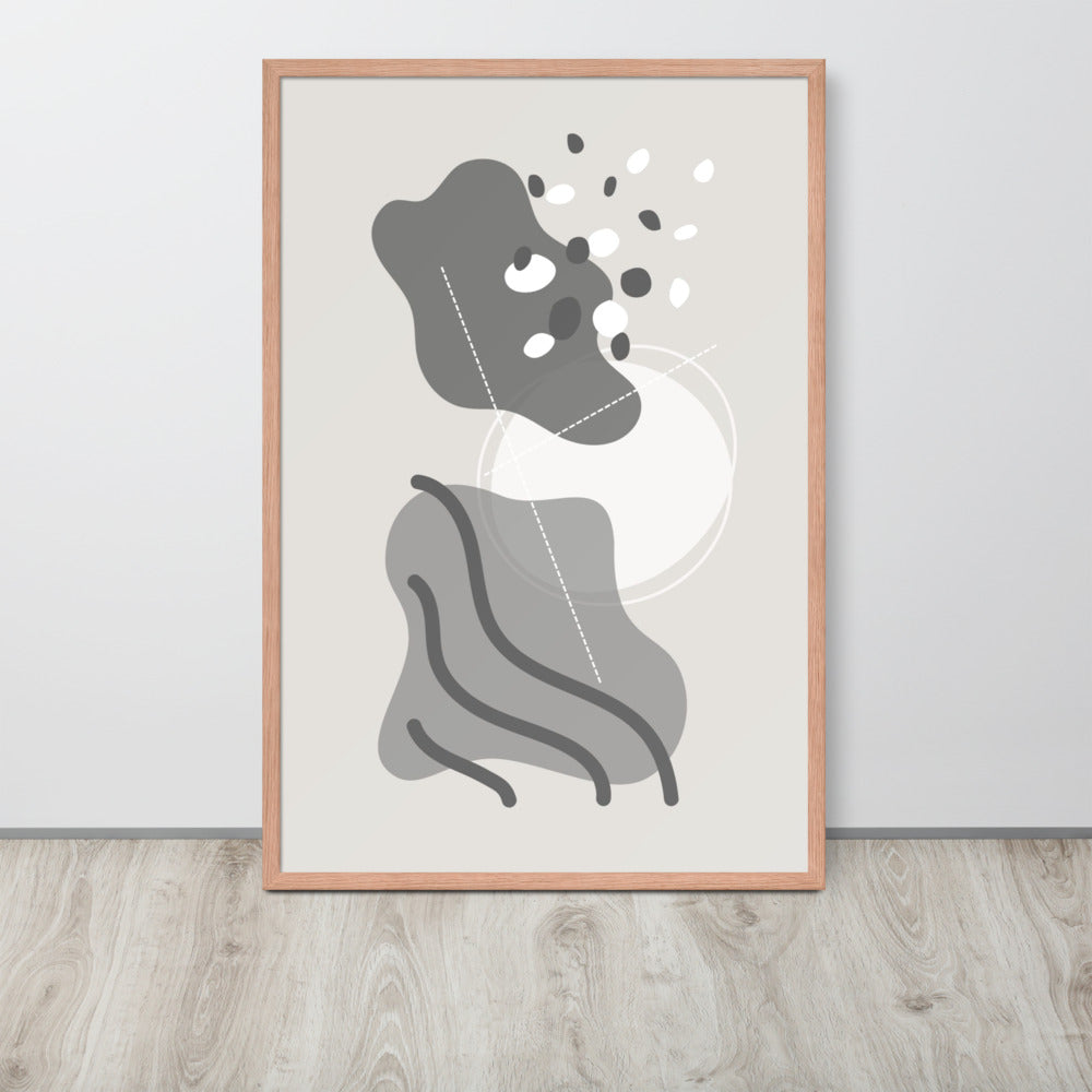 ABSTRACT SHAPES Framed poster - ASHRILEYPRINTS