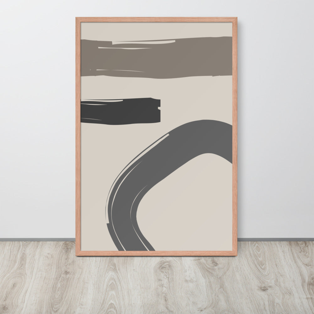ABSTRACT STROKES Framed poster - ASHRILEYPRINTS