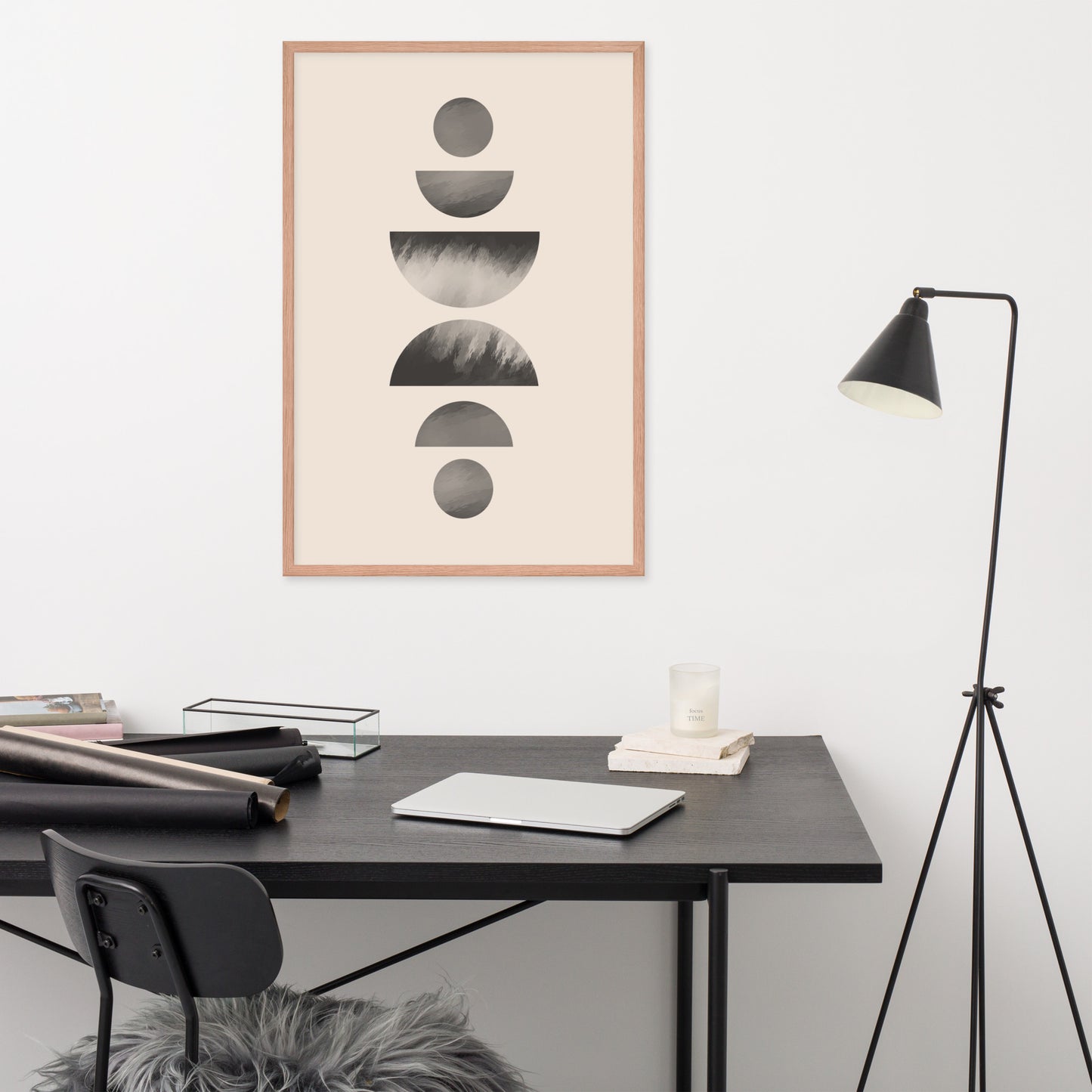 ABSTRACT CIRCLES Framed poster - ASHRILEYPRINTS