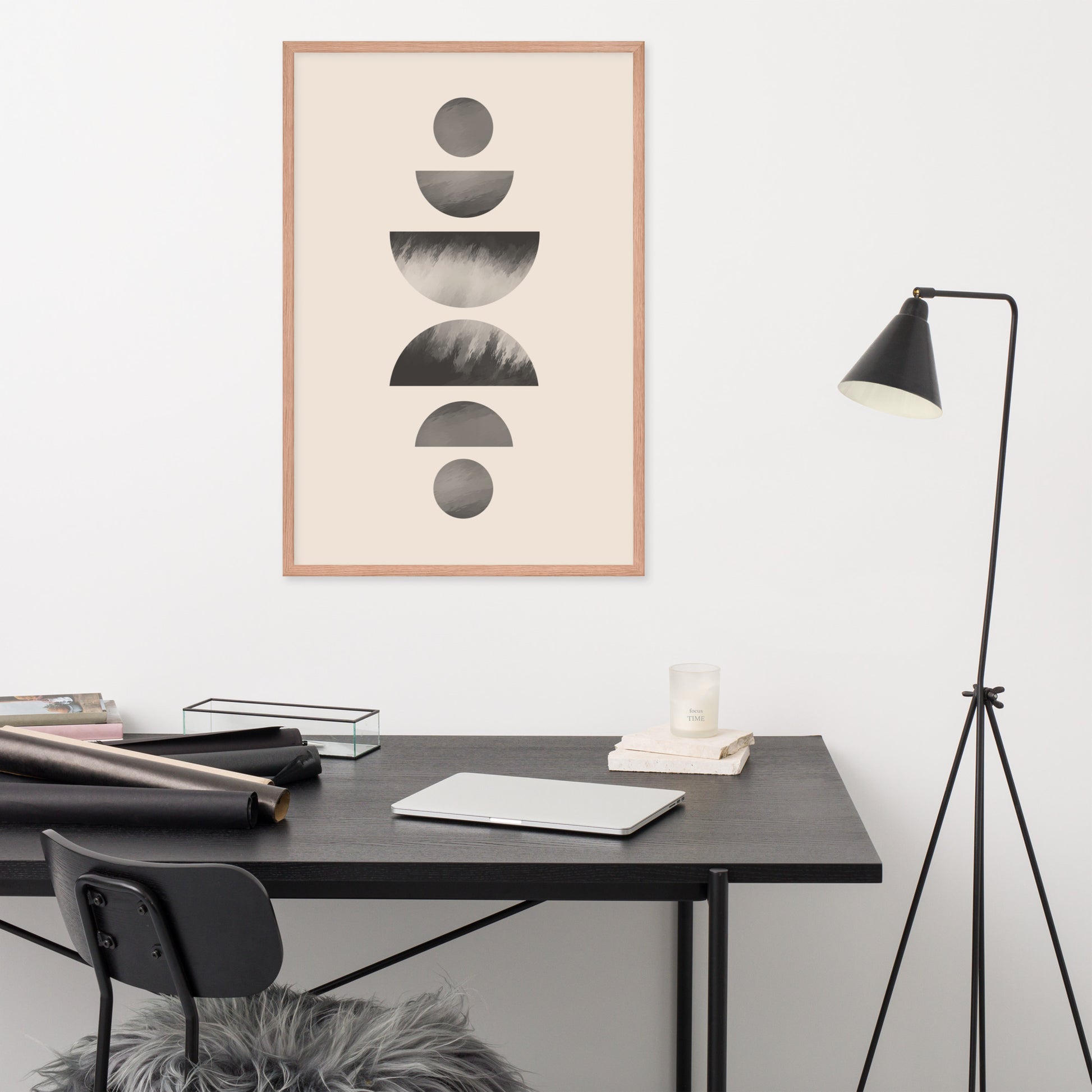 ABSTRACT CIRCLES Framed poster - ASHRILEYPRINTS