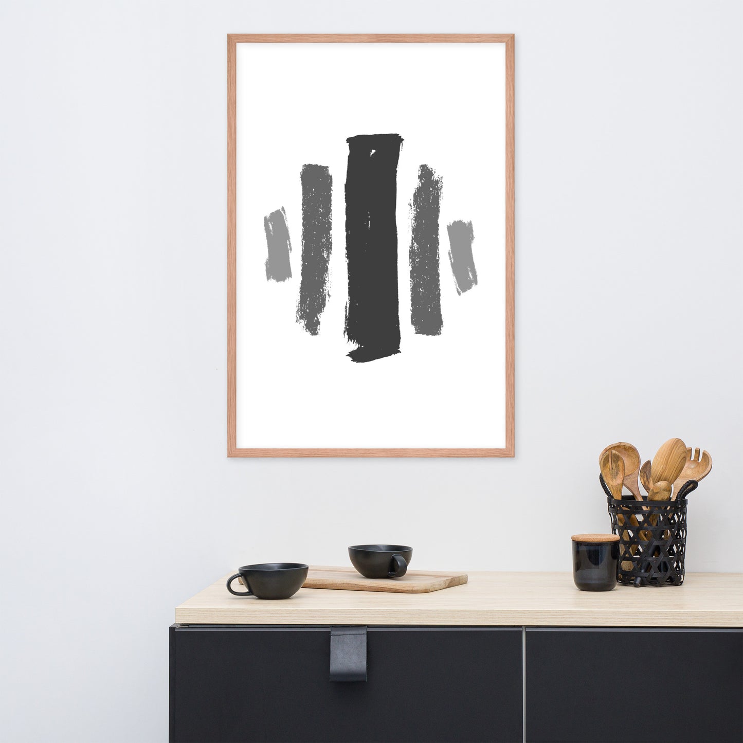 ABSTRACT BRUSH STROKES Framed poster - ASHRILEYPRINTS