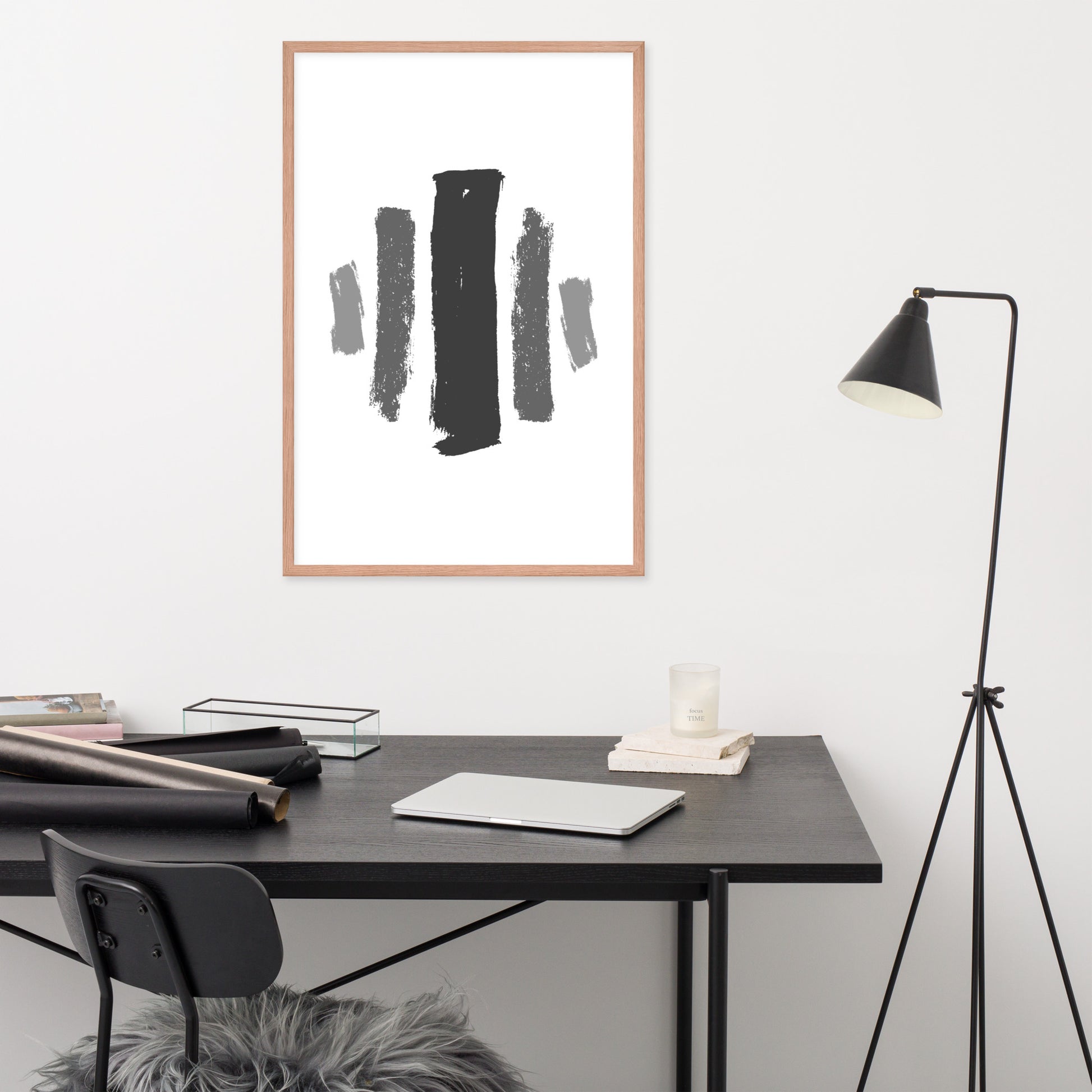 ABSTRACT BRUSH STROKES Framed poster - ASHRILEYPRINTS