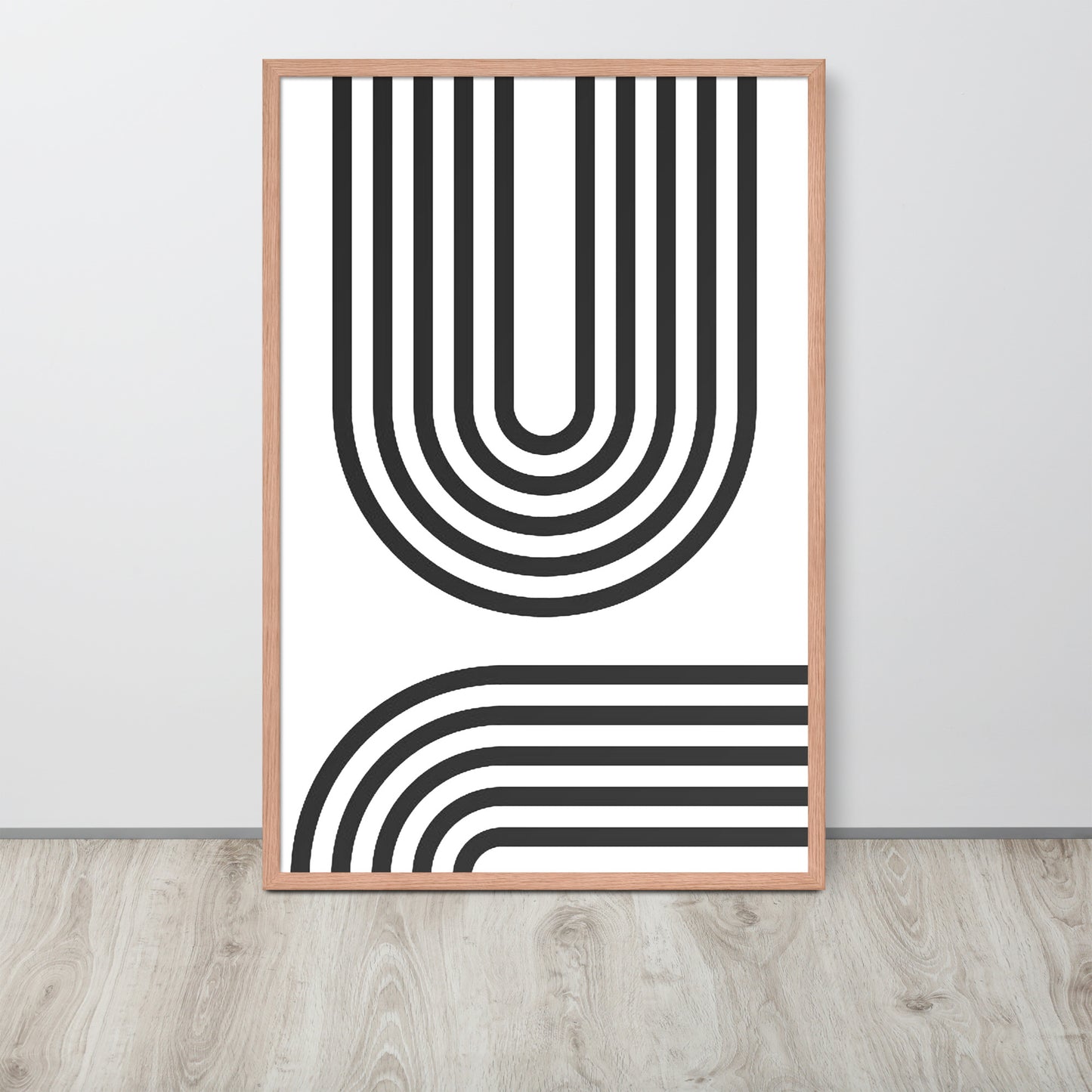 GEOMETRIC U Framed poster - ASHRILEYPRINTS