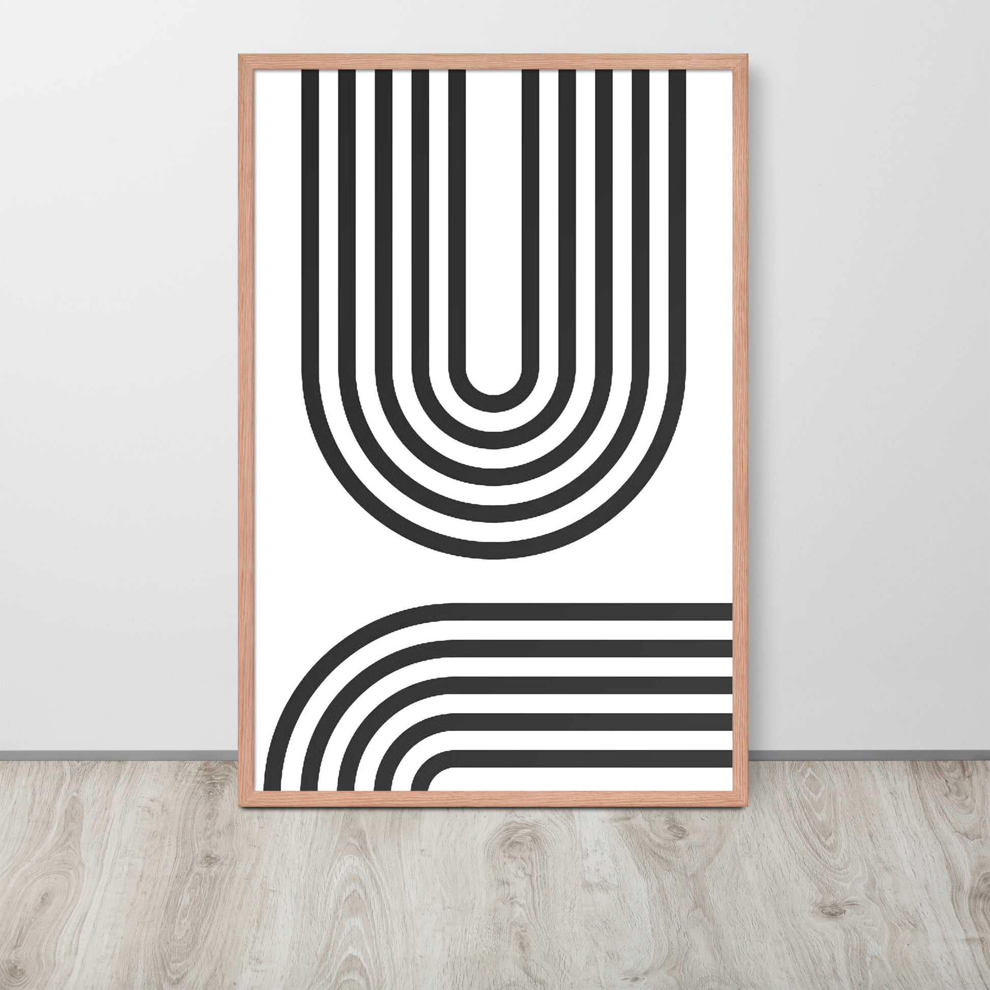 GEOMETRIC U Framed poster - ASHRILEYPRINTS
