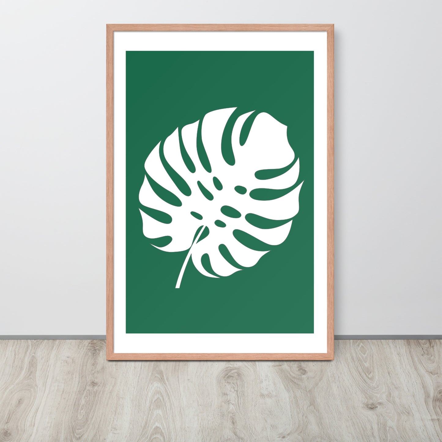 TROPICAL MONSTERA LEAF Framed poster - ASHRILEYPRINTS