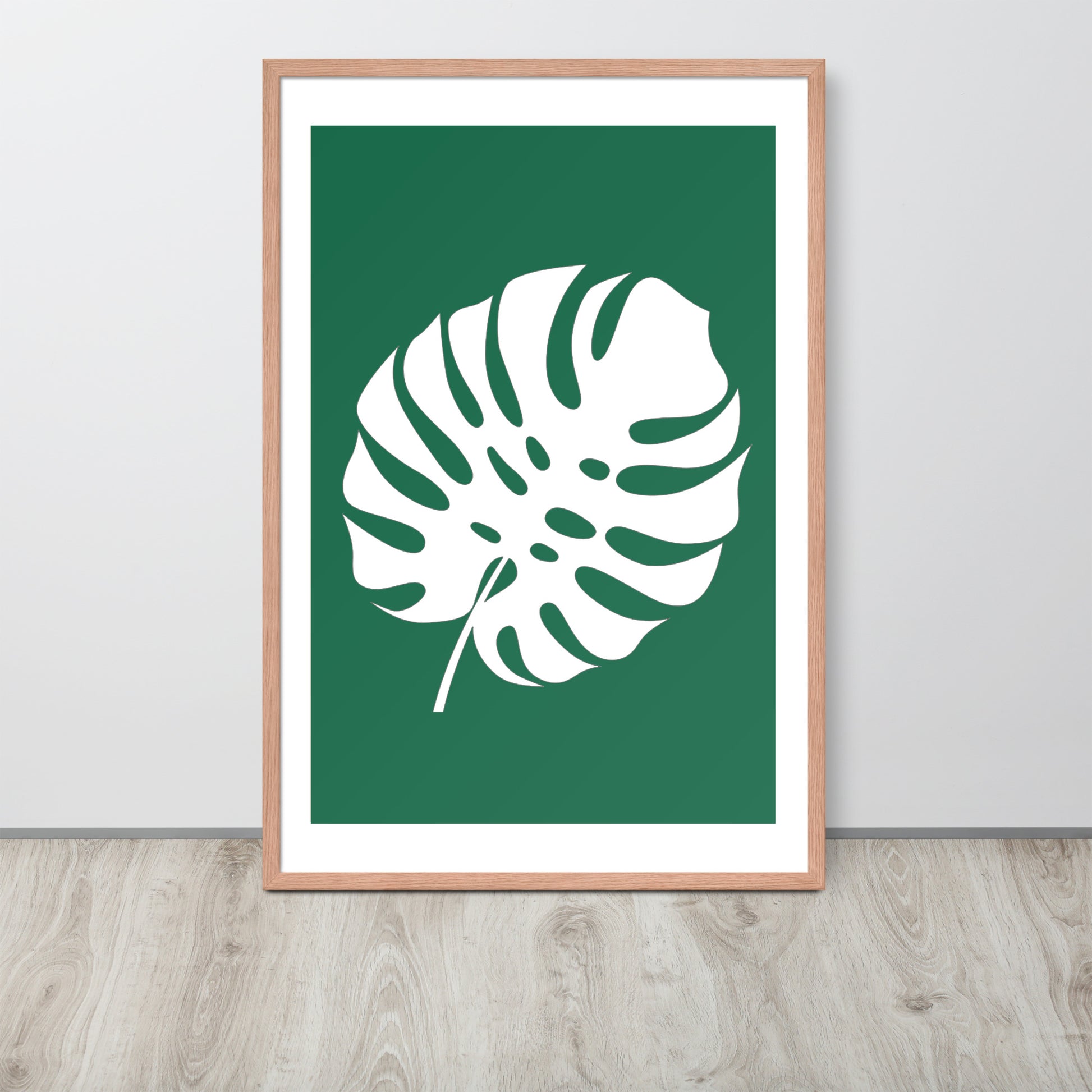 TROPICAL MONSTERA LEAF Framed poster - ASHRILEYPRINTS