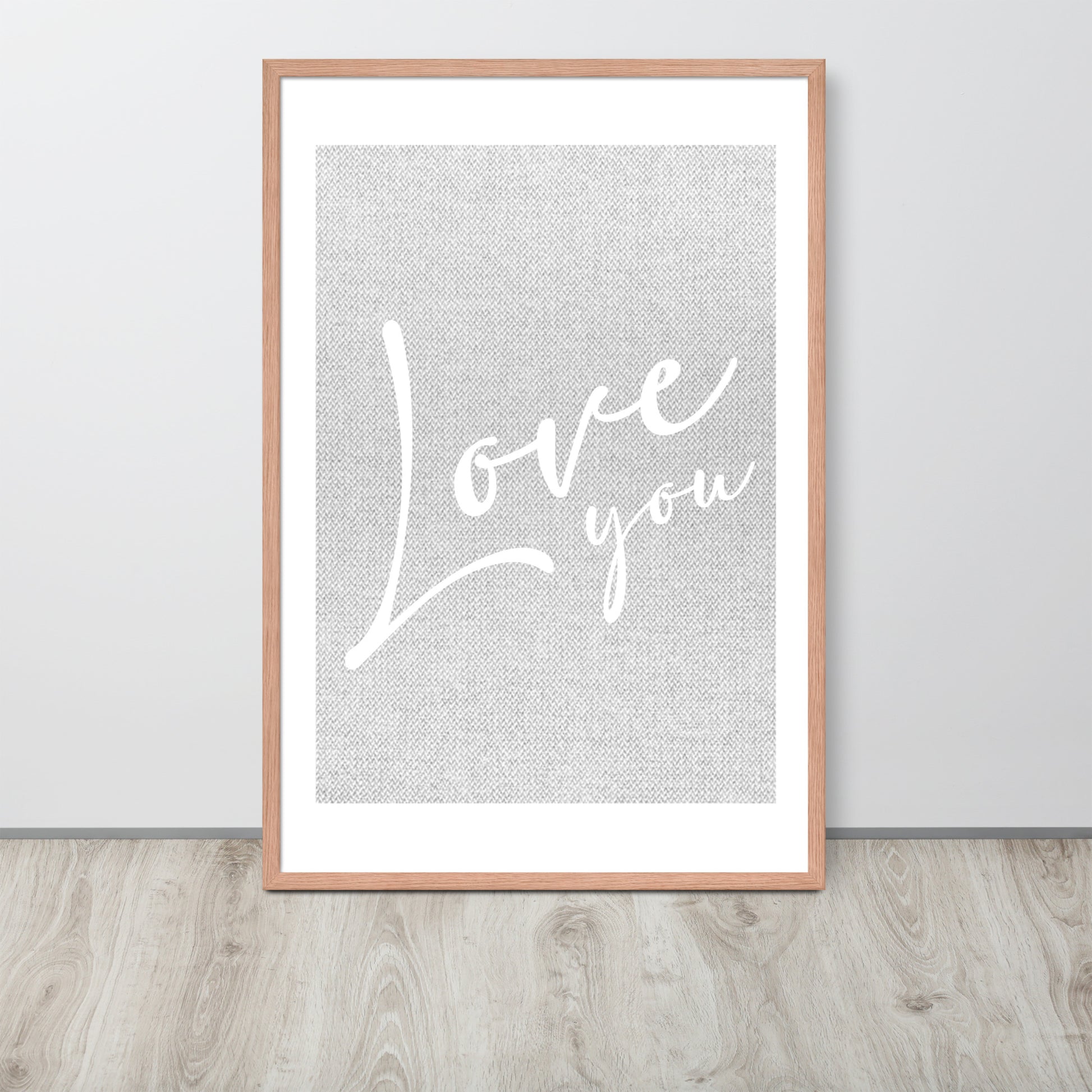 LOVE YOU Framed poster - ASHRILEYPRINTS