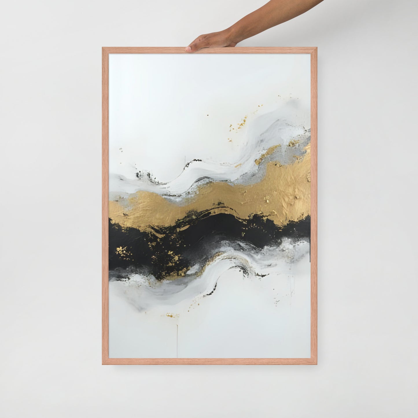 ABSTRACT OCEAN Framed poster - AI Generated - ASHRILEYPRINTS