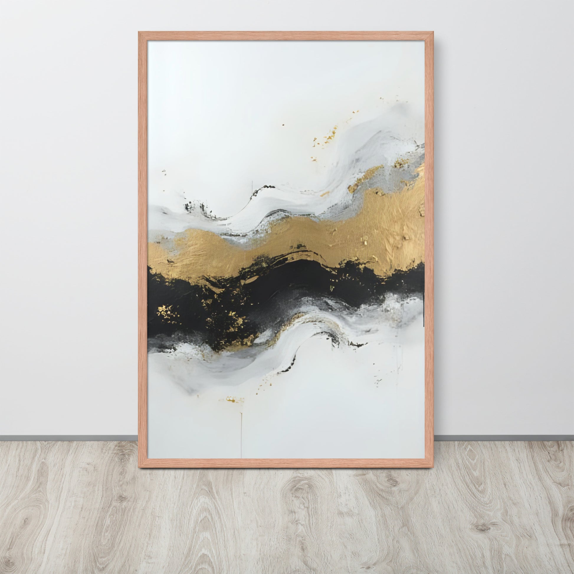 ABSTRACT OCEAN Framed poster - AI Generated - ASHRILEYPRINTS