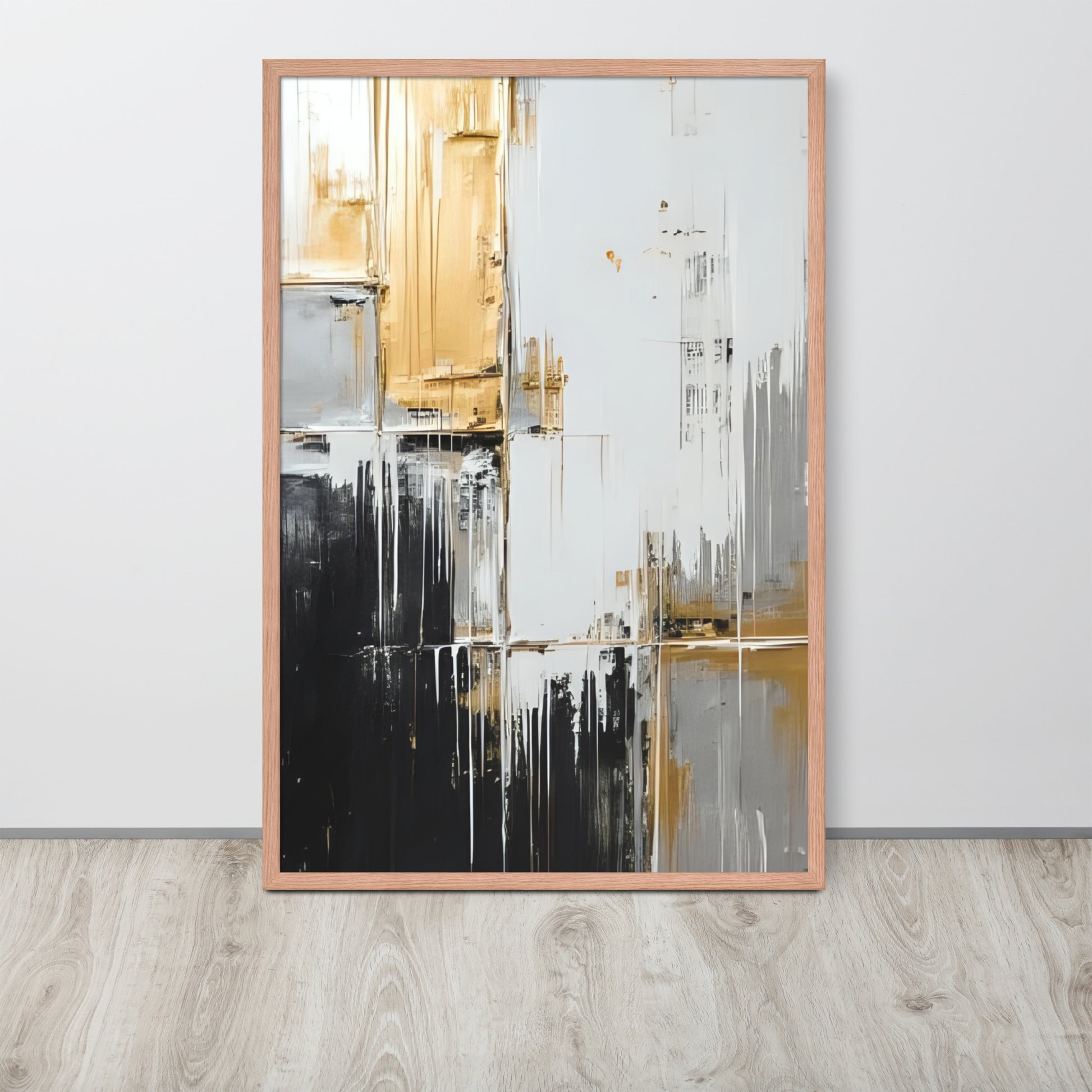 ABSTRACT PAINT Framed poster - AI Generated - ASHRILEYPRINTS
