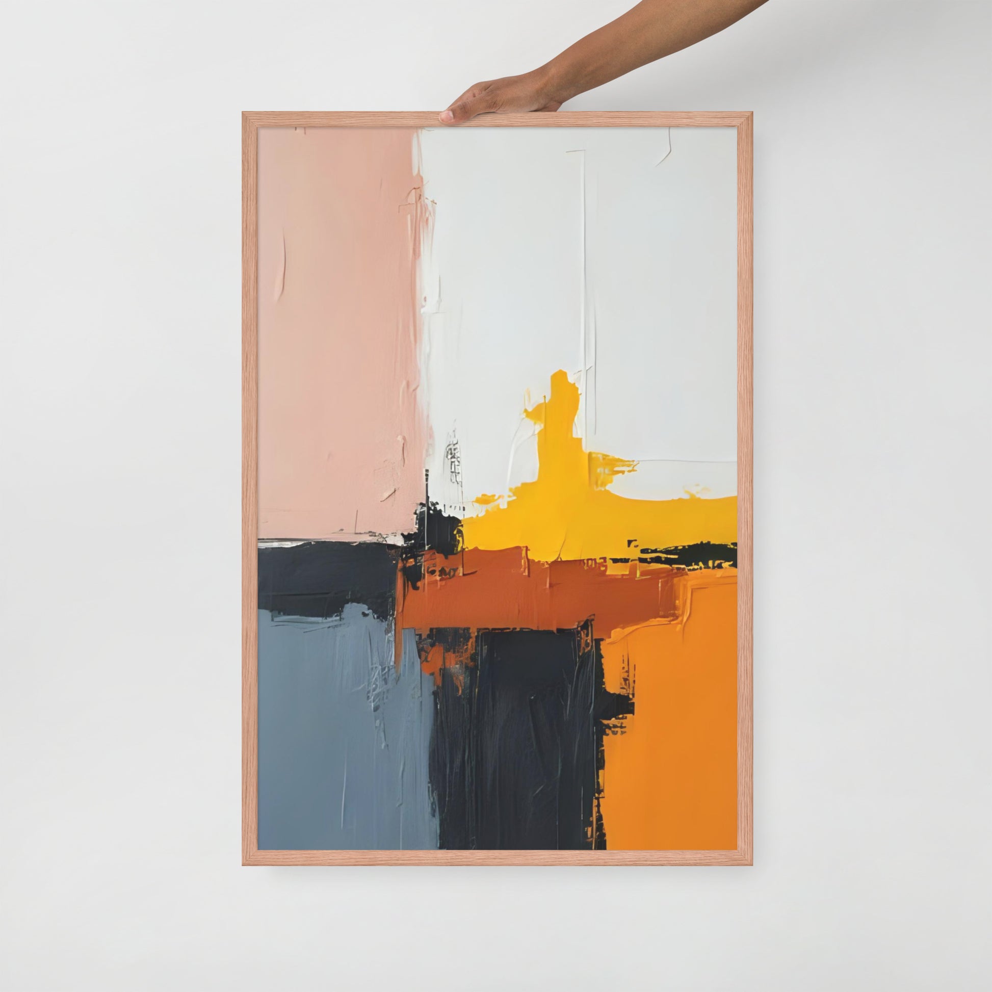 ABSTRACT PAINT Framed poster - AI Generated - ASHRILEYPRINTS