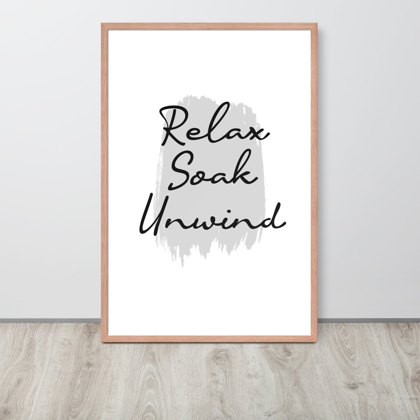 RELAX SOAK UNWIND Framed poster - ASHRILEYPRINTS