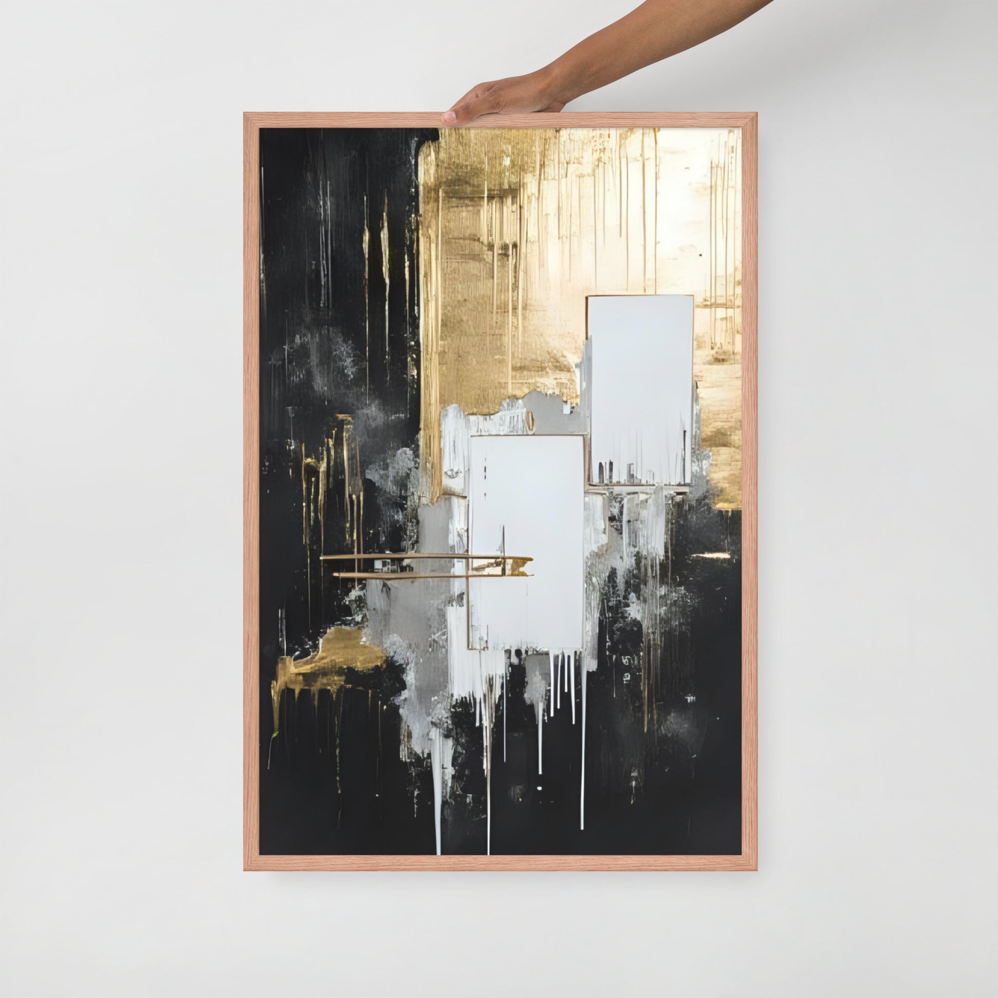ABSTRACT PAINTING Framed poster - AI Generated - ASHRILEYPRINTS