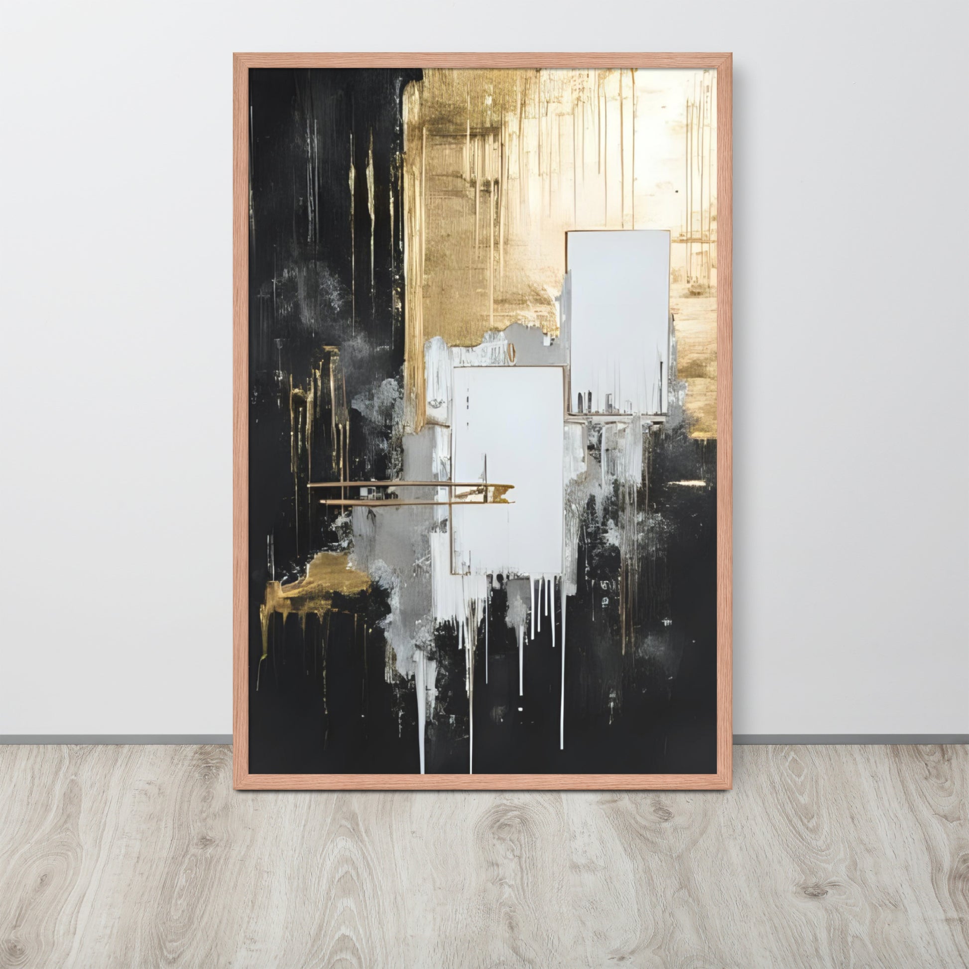 ABSTRACT PAINTING Framed poster - AI Generated - ASHRILEYPRINTS