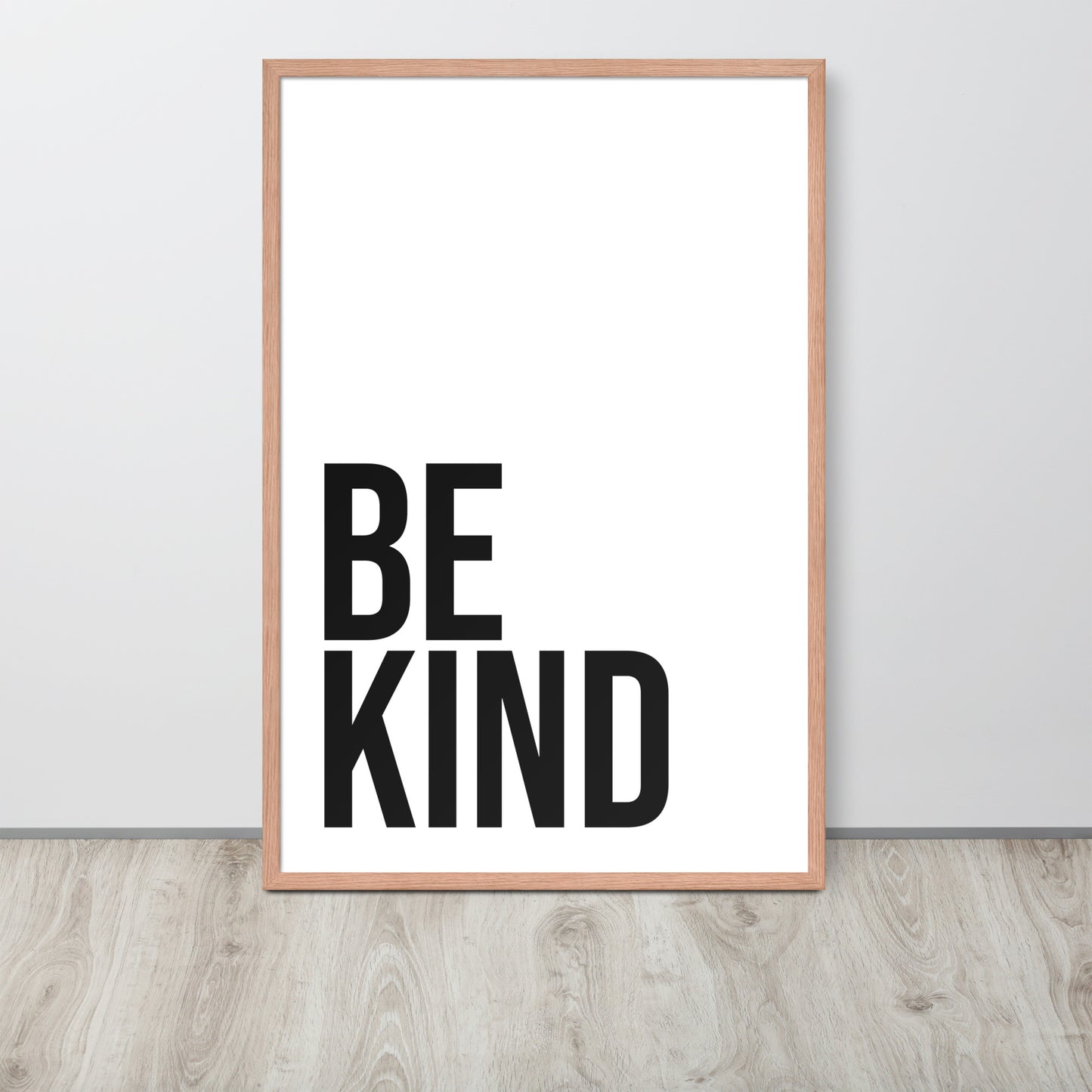 BE KIND Framed poster - ASHRILEYPRINTS