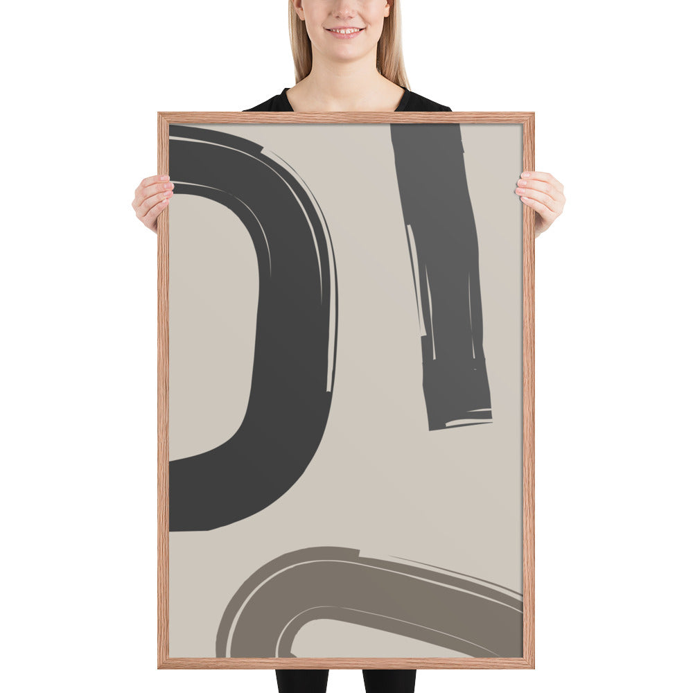 ABSTRACT STROKES Framed poster - ASHRILEYPRINTS