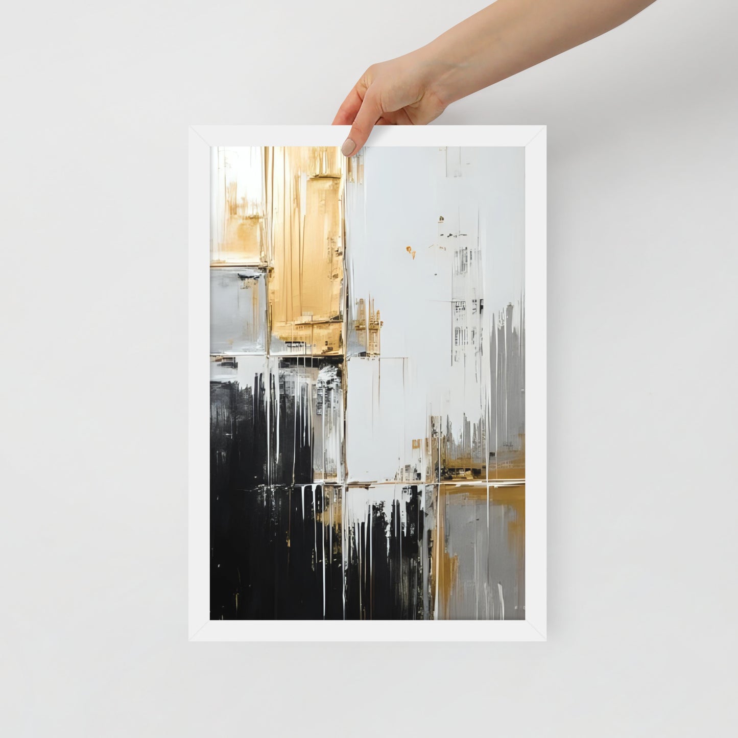 ABSTRACT PAINT Framed poster - AI Generated - ASHRILEYPRINTS