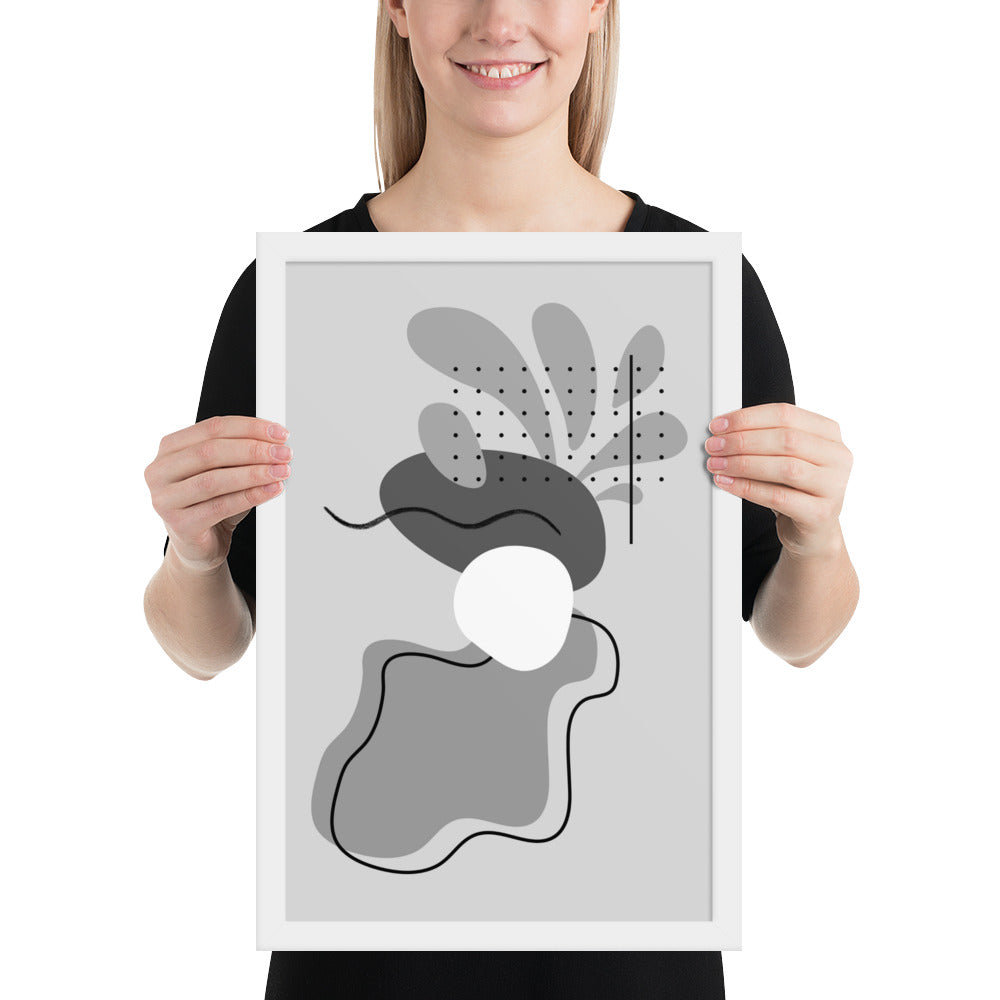 ABSTRACT SHAPES Framed poster - ASHRILEYPRINTS