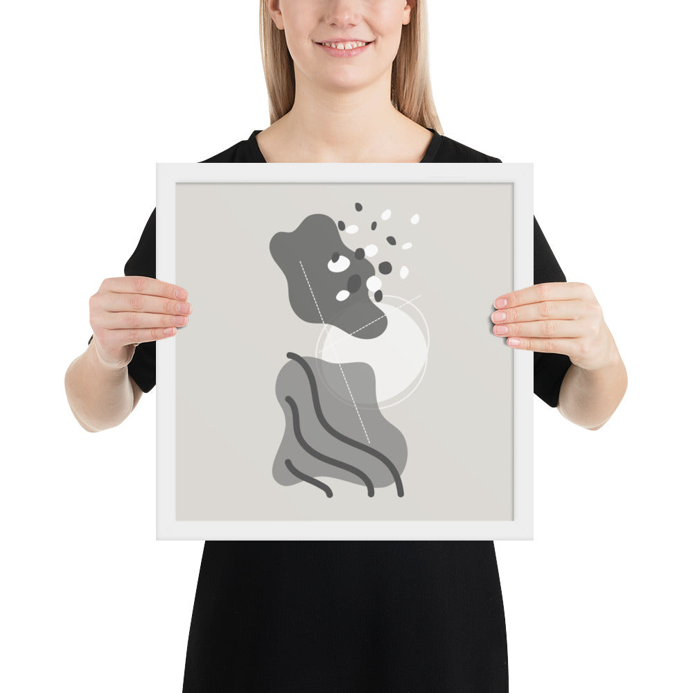 ABSTRACT SHAPES Framed poster - ASHRILEYPRINTS