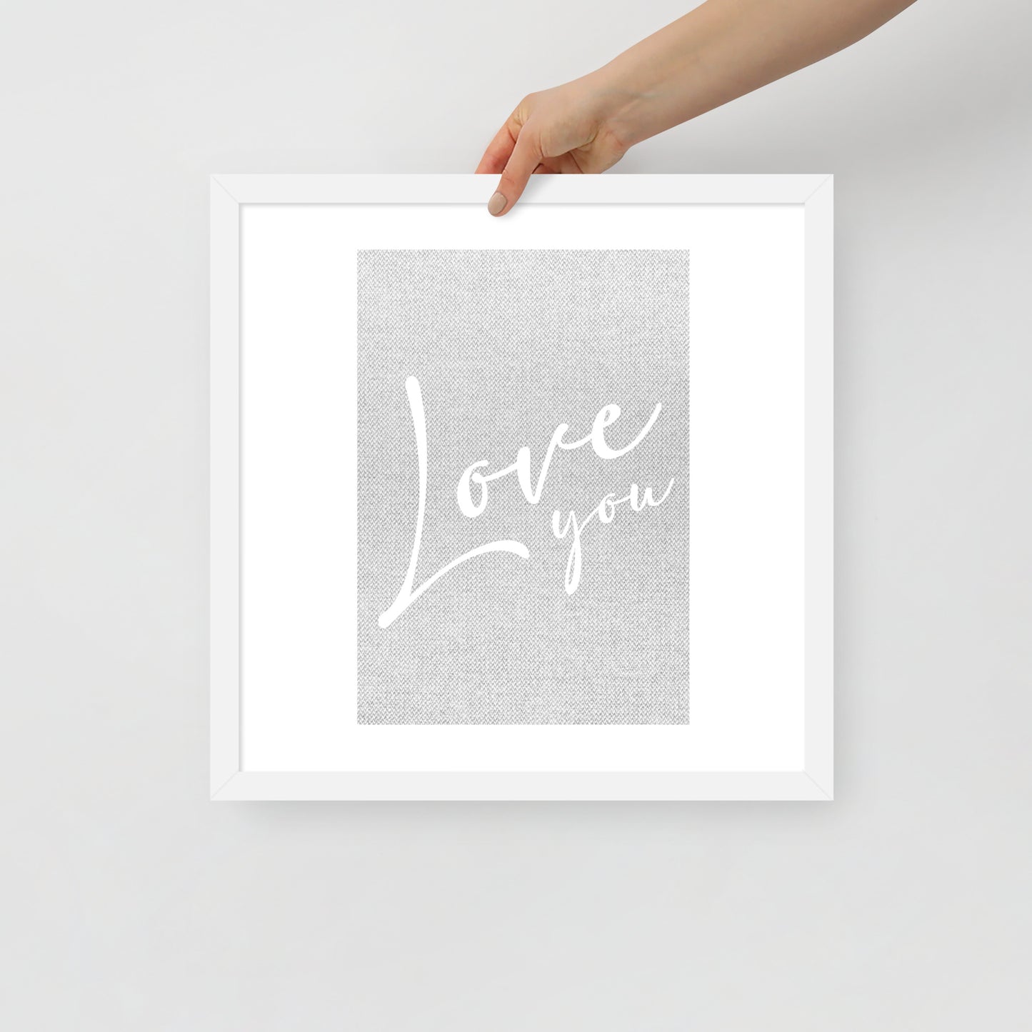 LOVE YOU Framed poster - ASHRILEYPRINTS